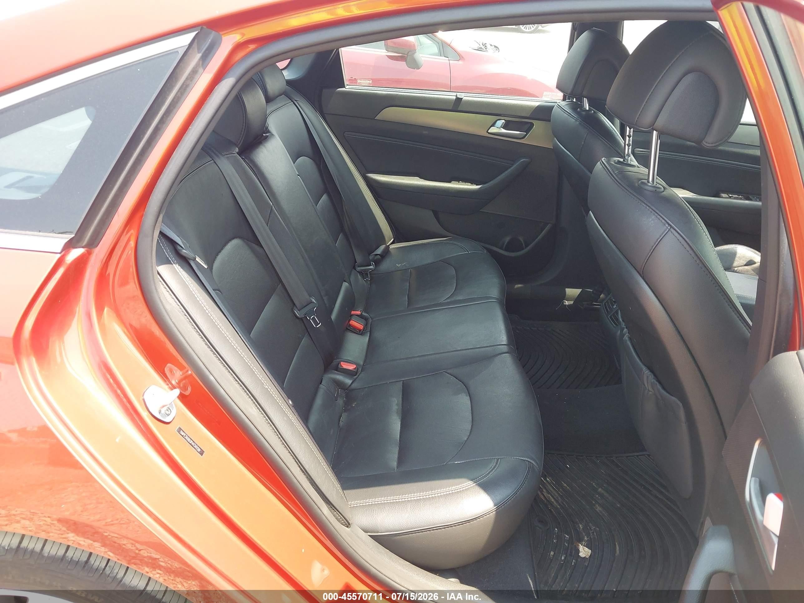 2015 Hyundai Sonata Limited 2.0t Orange vin: 5NPE34AB3FH134159