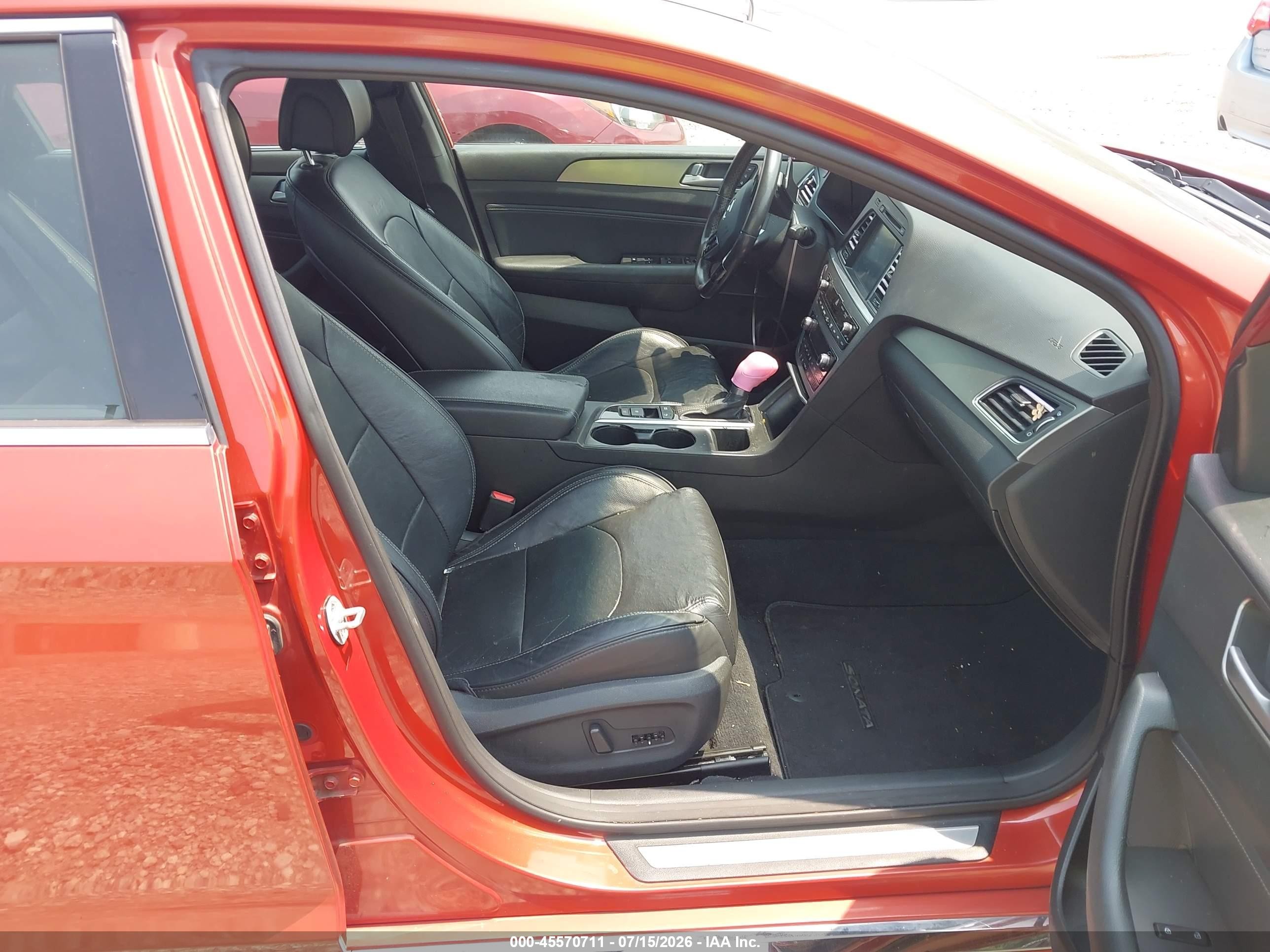 2015 Hyundai Sonata Limited 2.0t Orange vin: 5NPE34AB3FH134159