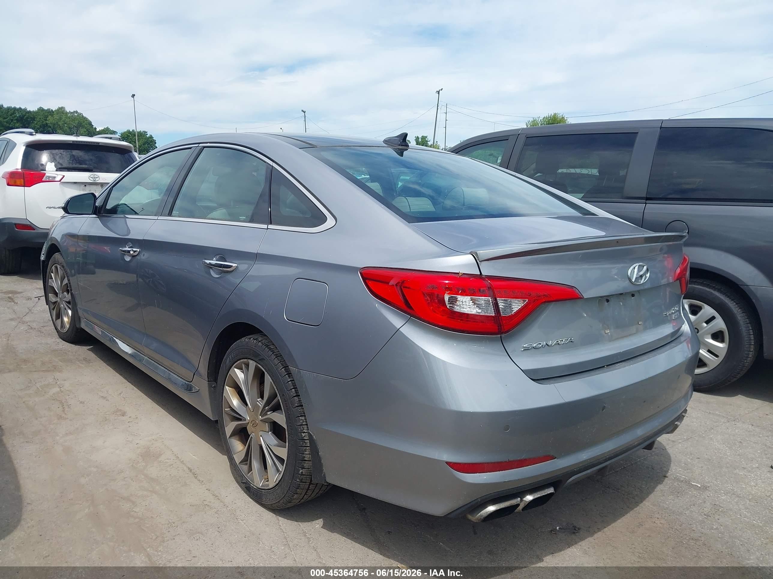 2015 Hyundai Sonata Limited 2.0t Silver vin: 5NPE34AB3FH145100