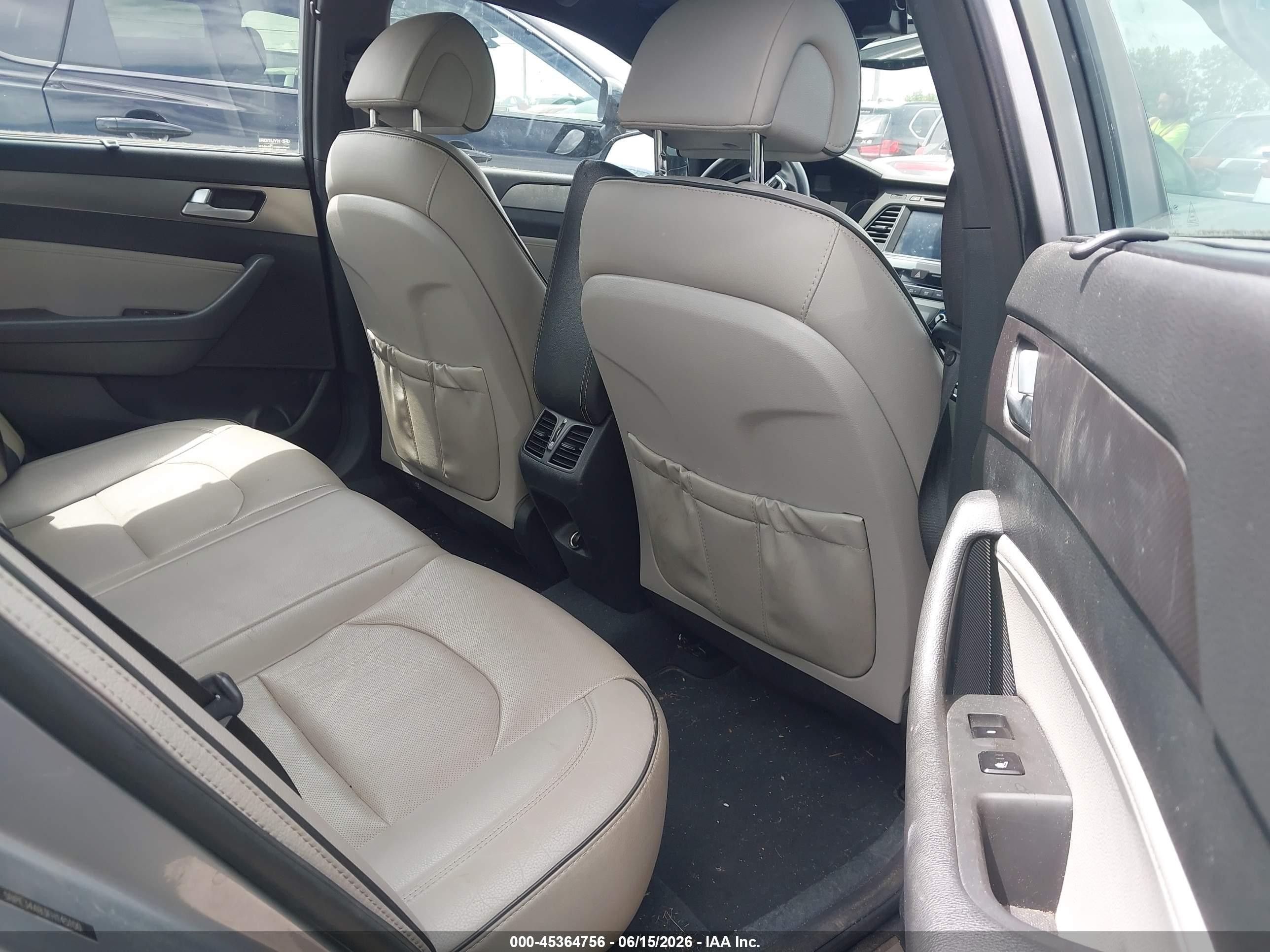 2015 Hyundai Sonata Limited 2.0t Silver vin: 5NPE34AB3FH145100
