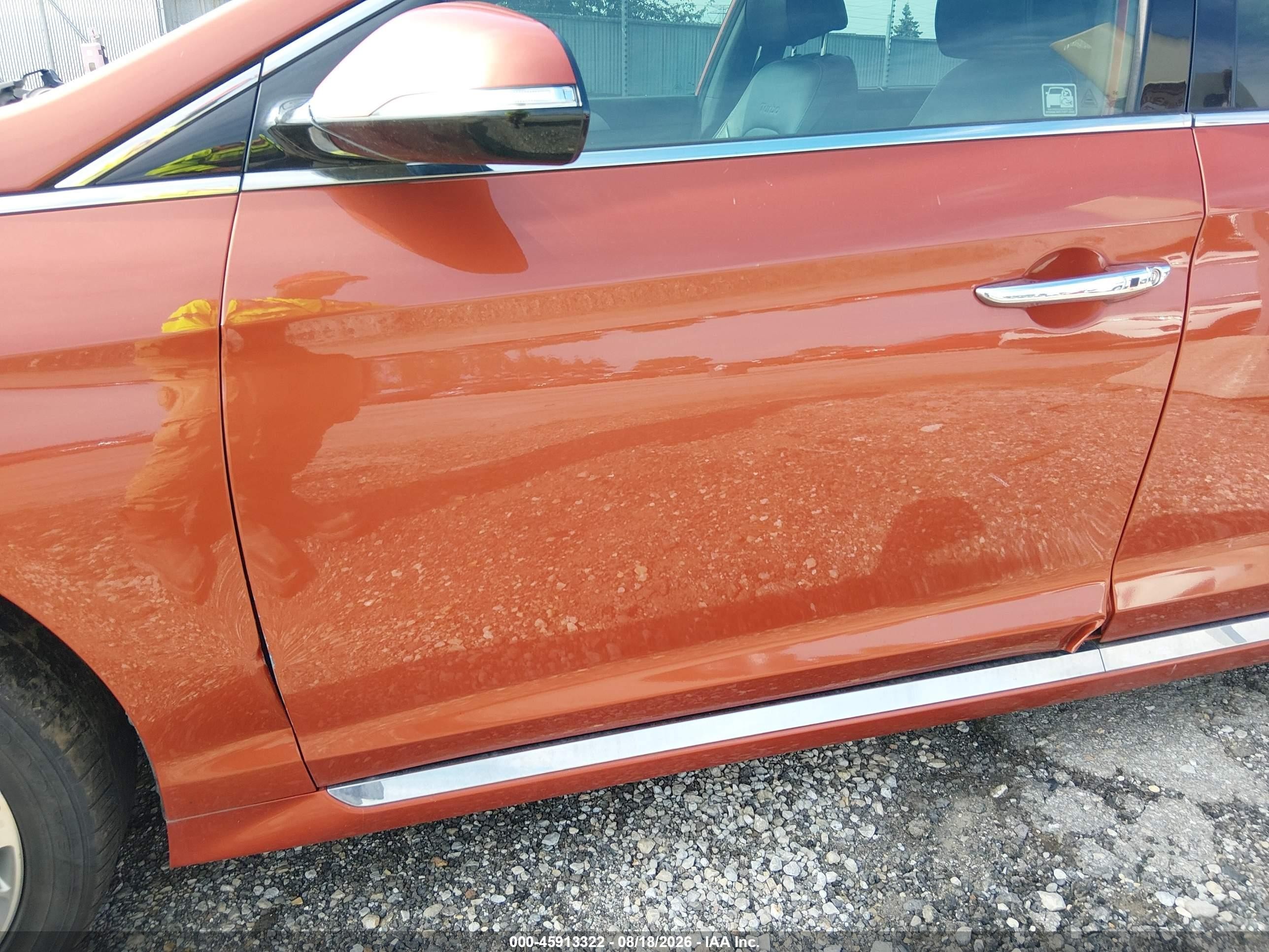 2015 Hyundai Sonata Limited 2.0t Orange vin: 5NPE34AB3FH145209