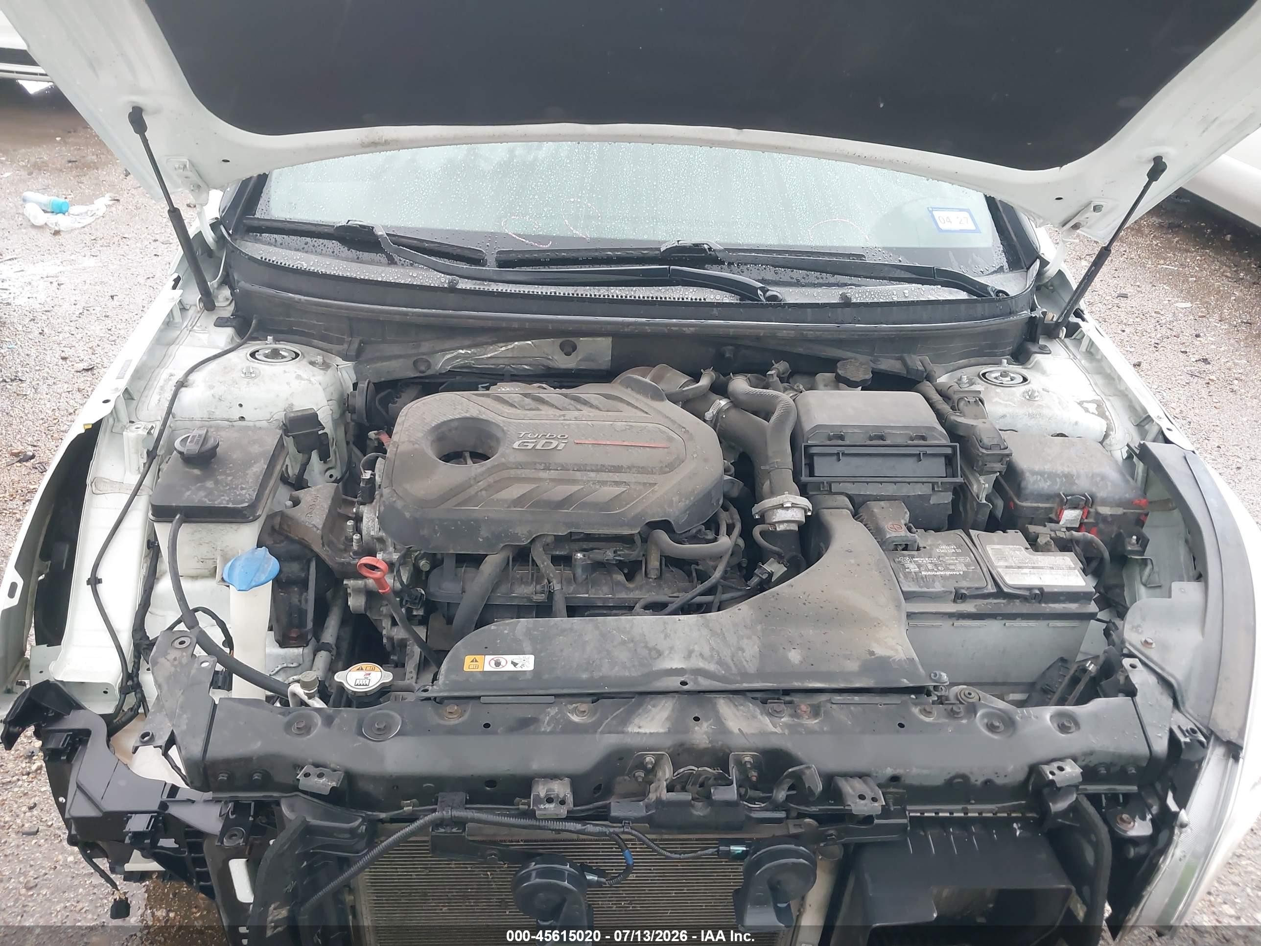 2015 Hyundai Sonata Sport 2.0t Белый vin: 5NPE34AB3FH162334