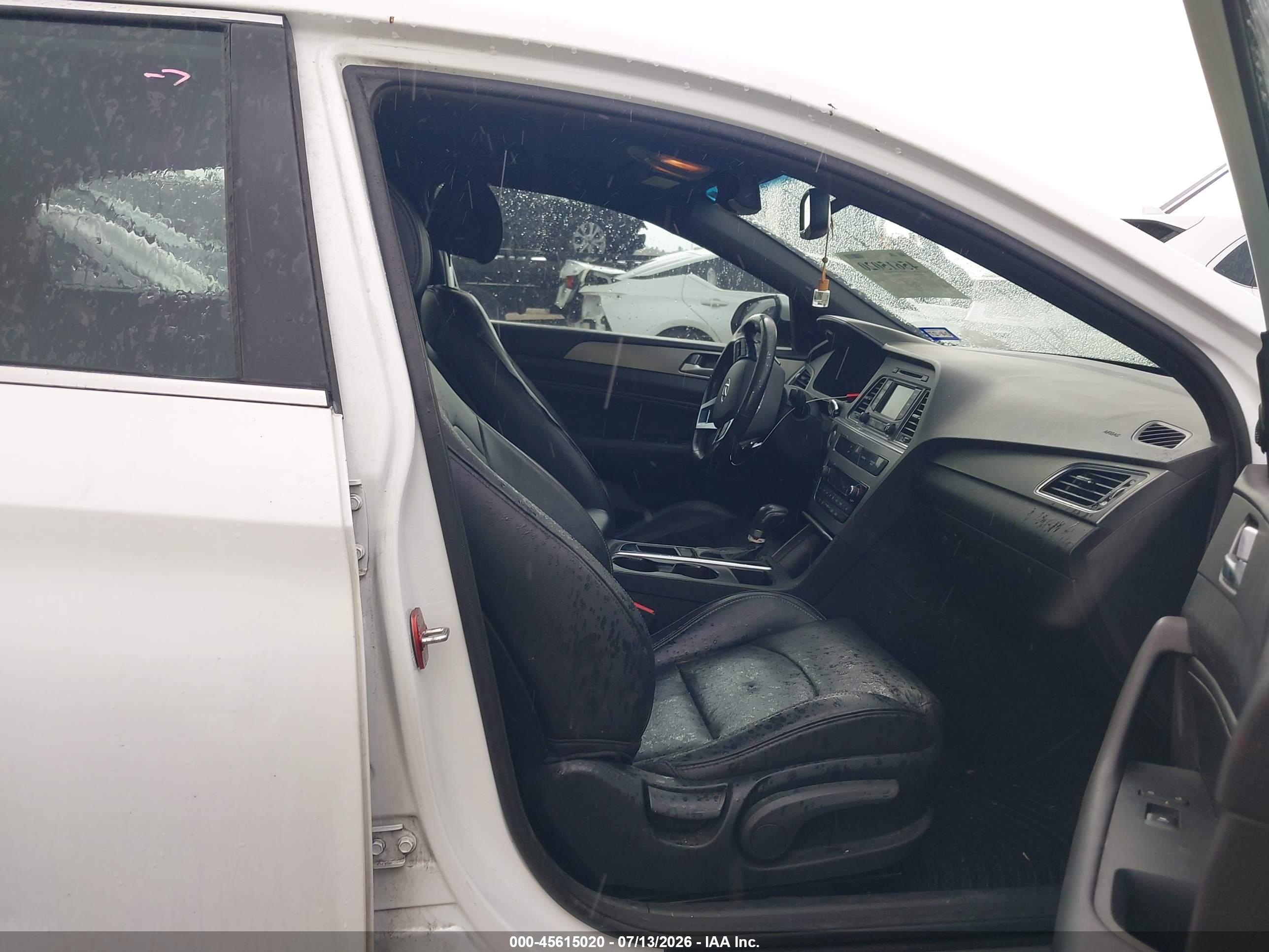 2015 Hyundai Sonata Sport 2.0t Белый vin: 5NPE34AB3FH162334