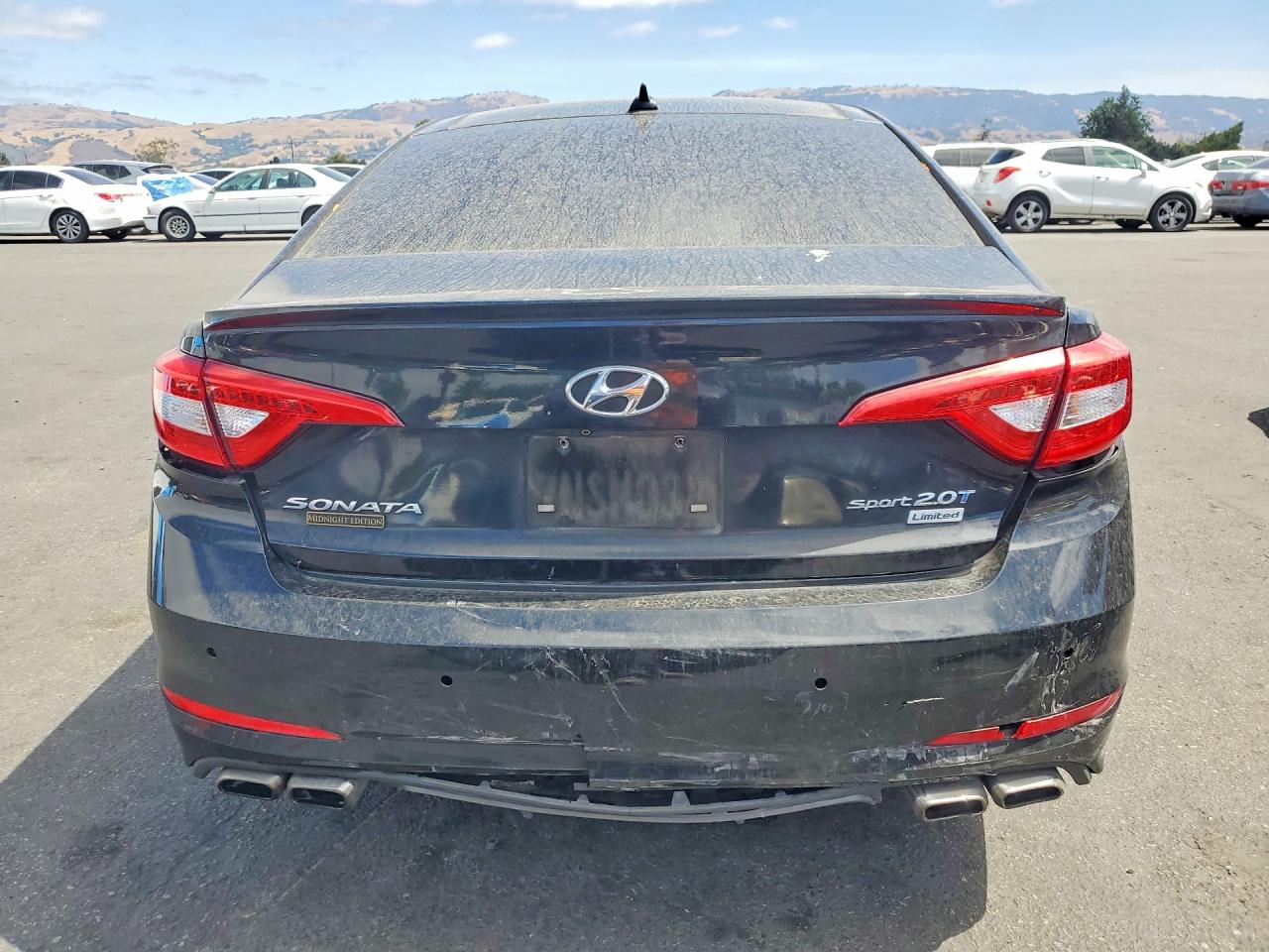 2015 Hyundai Sonata Limited 2.0t Black vin: 5NPE34AB3FH165315