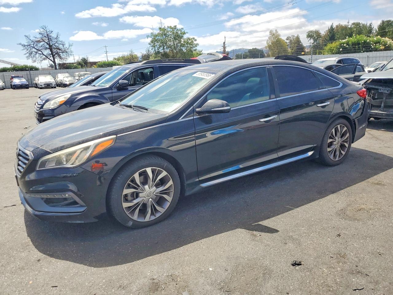 2015 Hyundai Sonata Limited 2.0t Черный vin: 5NPE34AB3FH165315