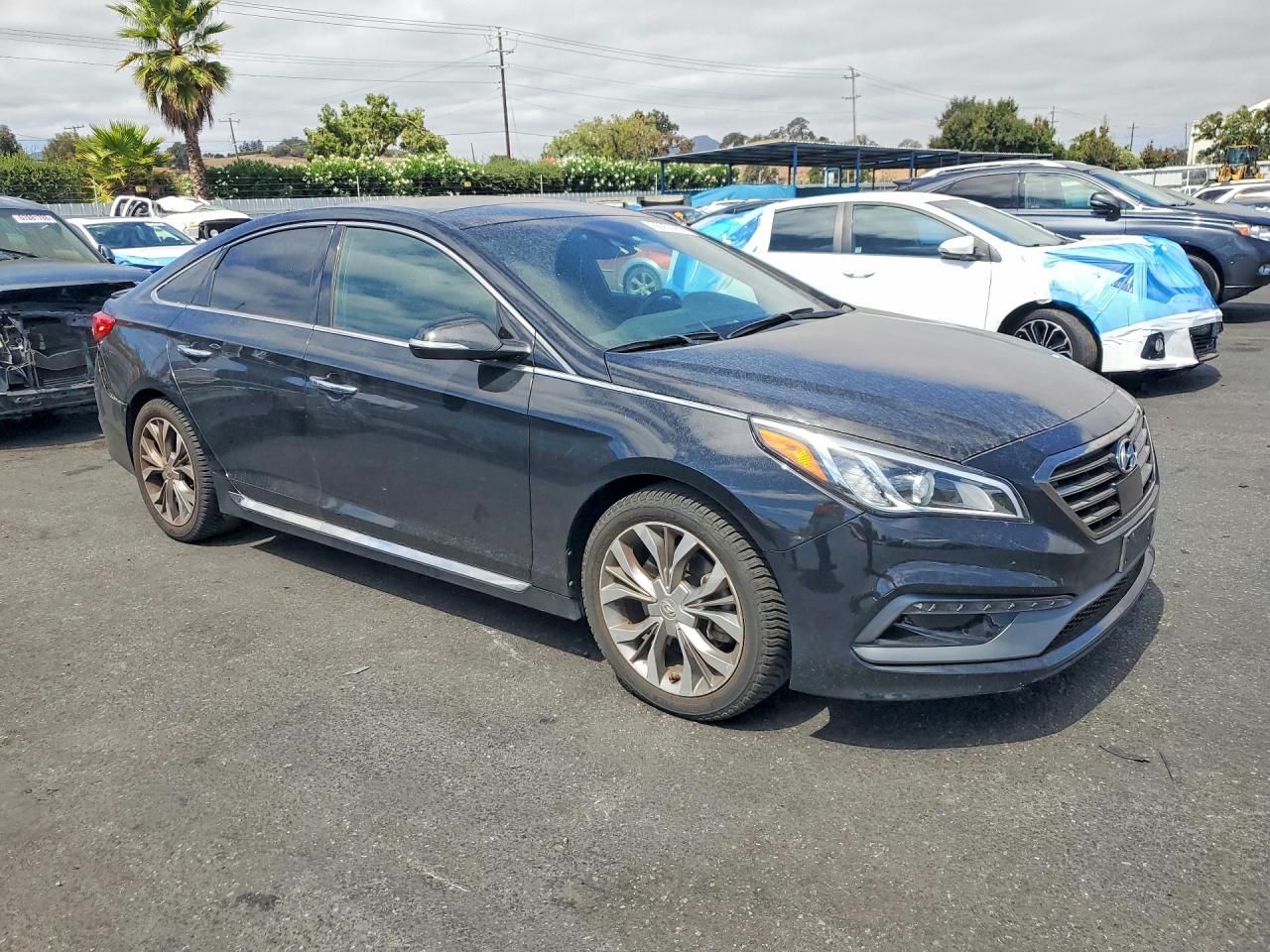2015 Hyundai Sonata Limited 2.0t Black vin: 5NPE34AB3FH165315