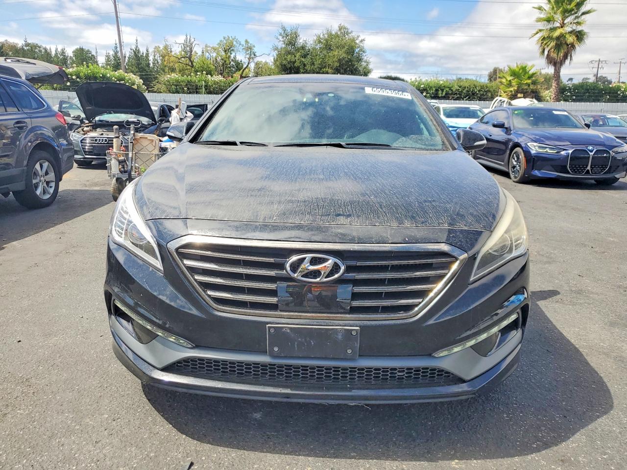 2015 Hyundai Sonata Limited 2.0t Black vin: 5NPE34AB3FH165315