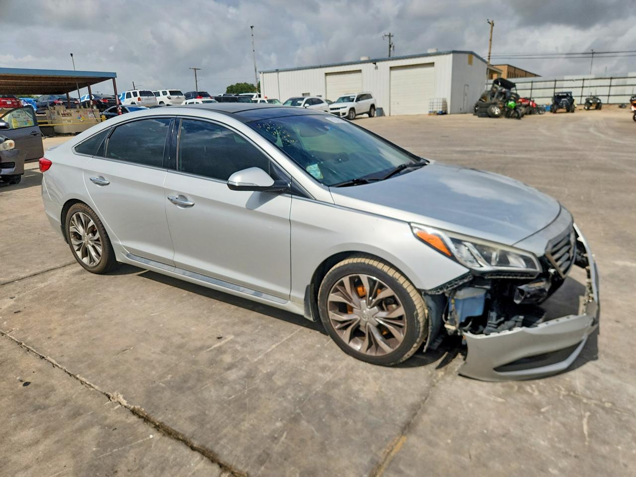2015 Hyundai Sonata Limited 2.0t Серебряный vin: 5NPE34AB3FH167372