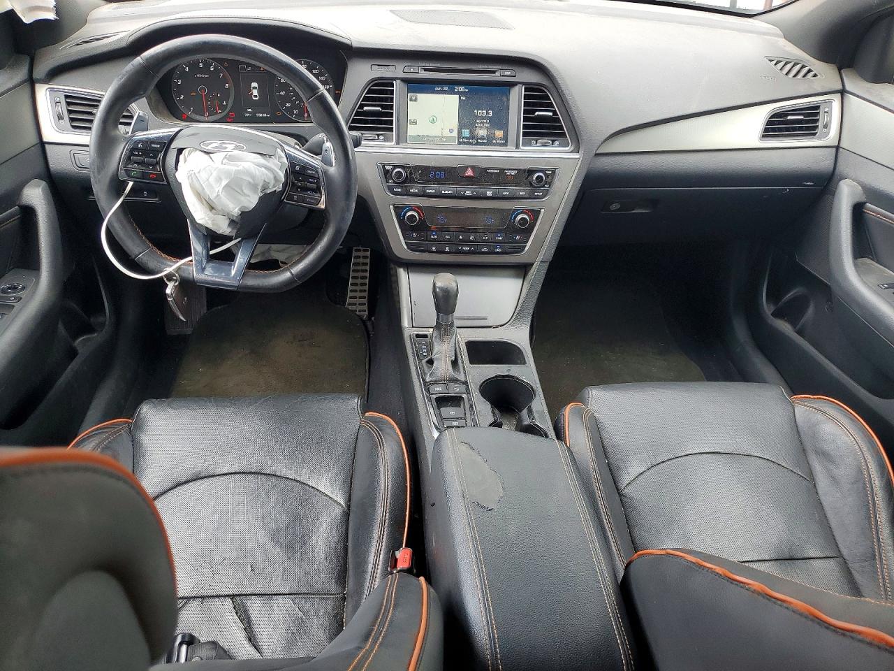 2015 Hyundai Sonata Limited 2.0t Orange vin: 5NPE34AB3FH167601