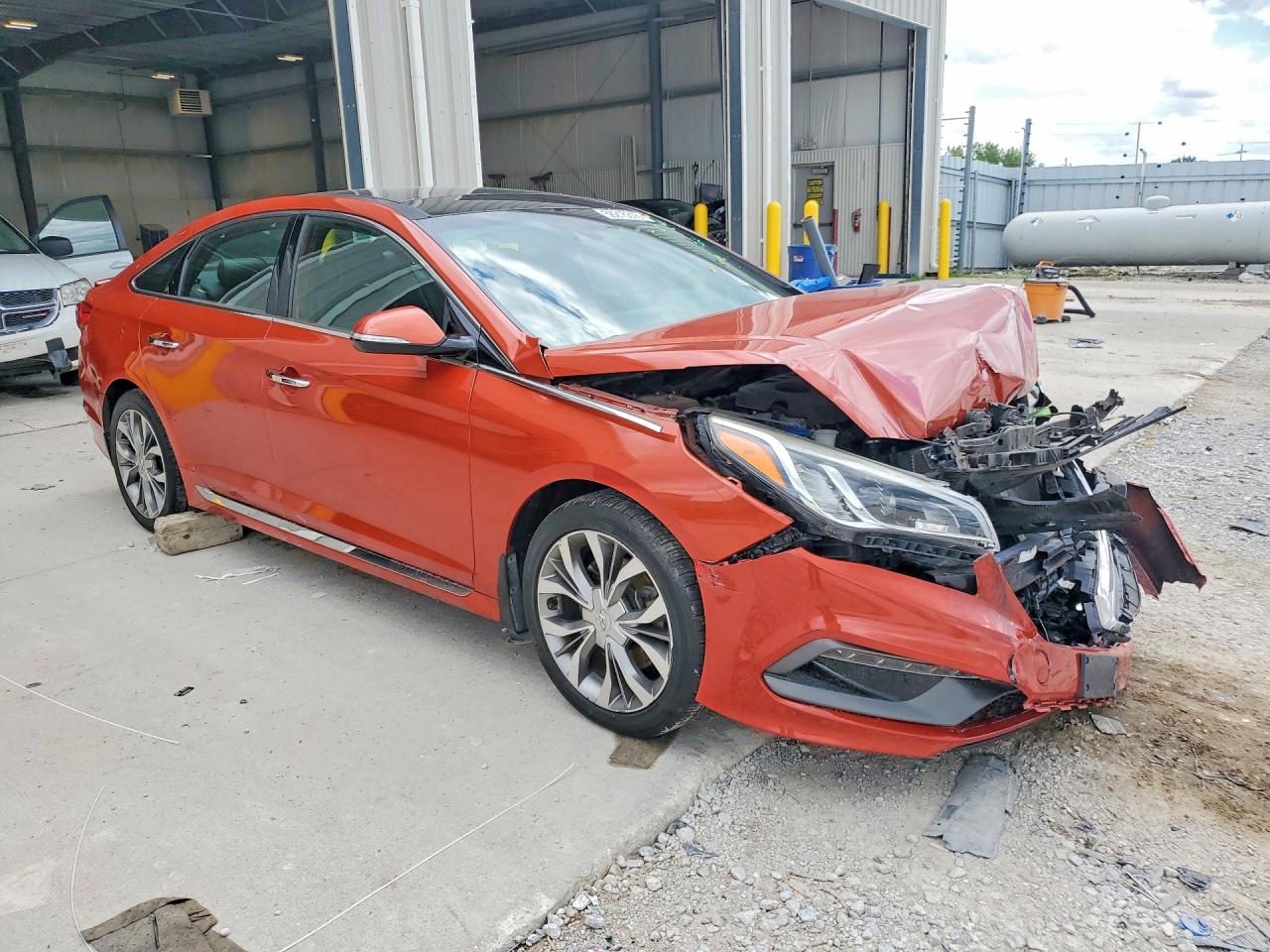 2015 Hyundai Sonata Limited 2.0t Orange vin: 5NPE34AB3FH167601