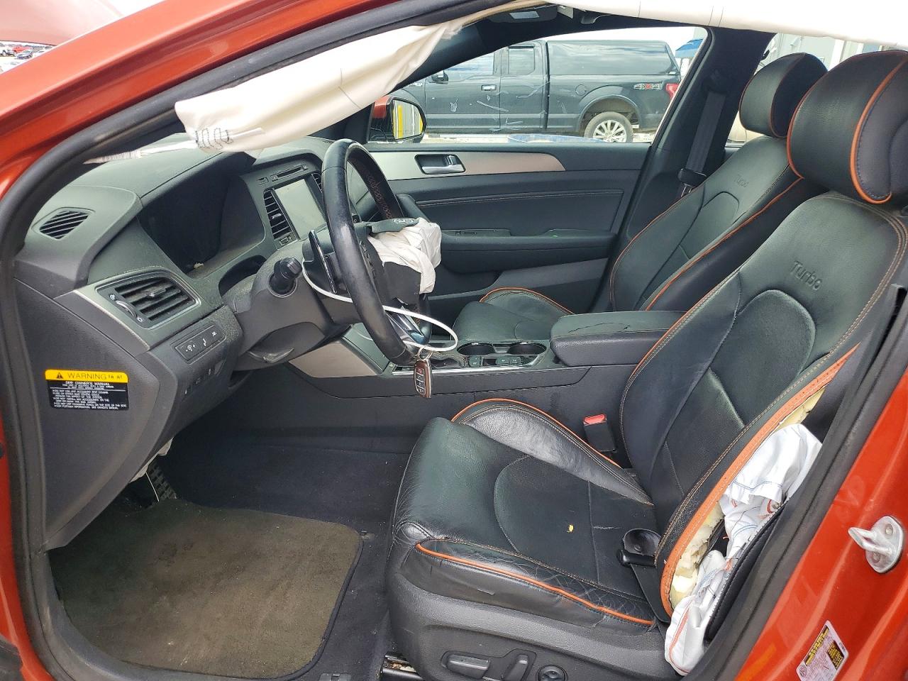 2015 Hyundai Sonata Limited 2.0t Orange vin: 5NPE34AB3FH167601