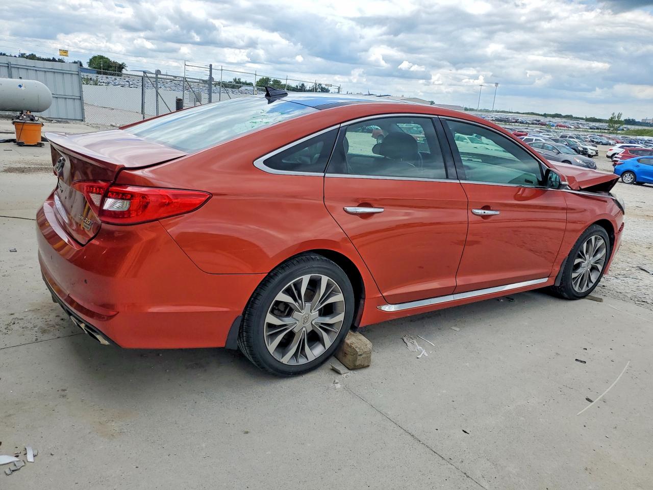 2015 Hyundai Sonata Limited 2.0t Orange vin: 5NPE34AB3FH167601