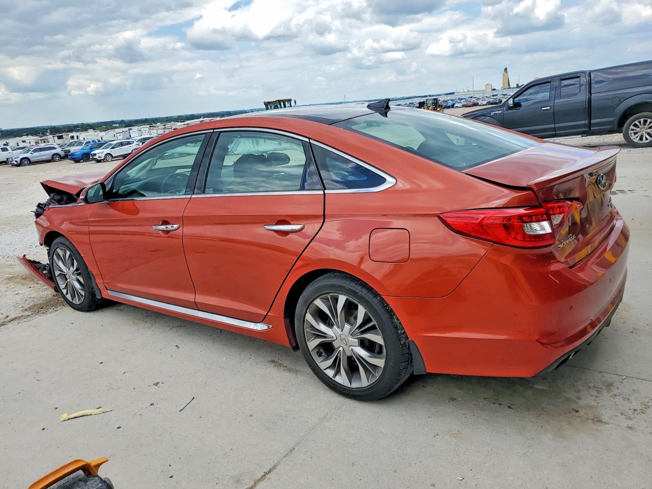 2015 Hyundai Sonata Limited 2.0t Orange vin: 5NPE34AB3FH167601