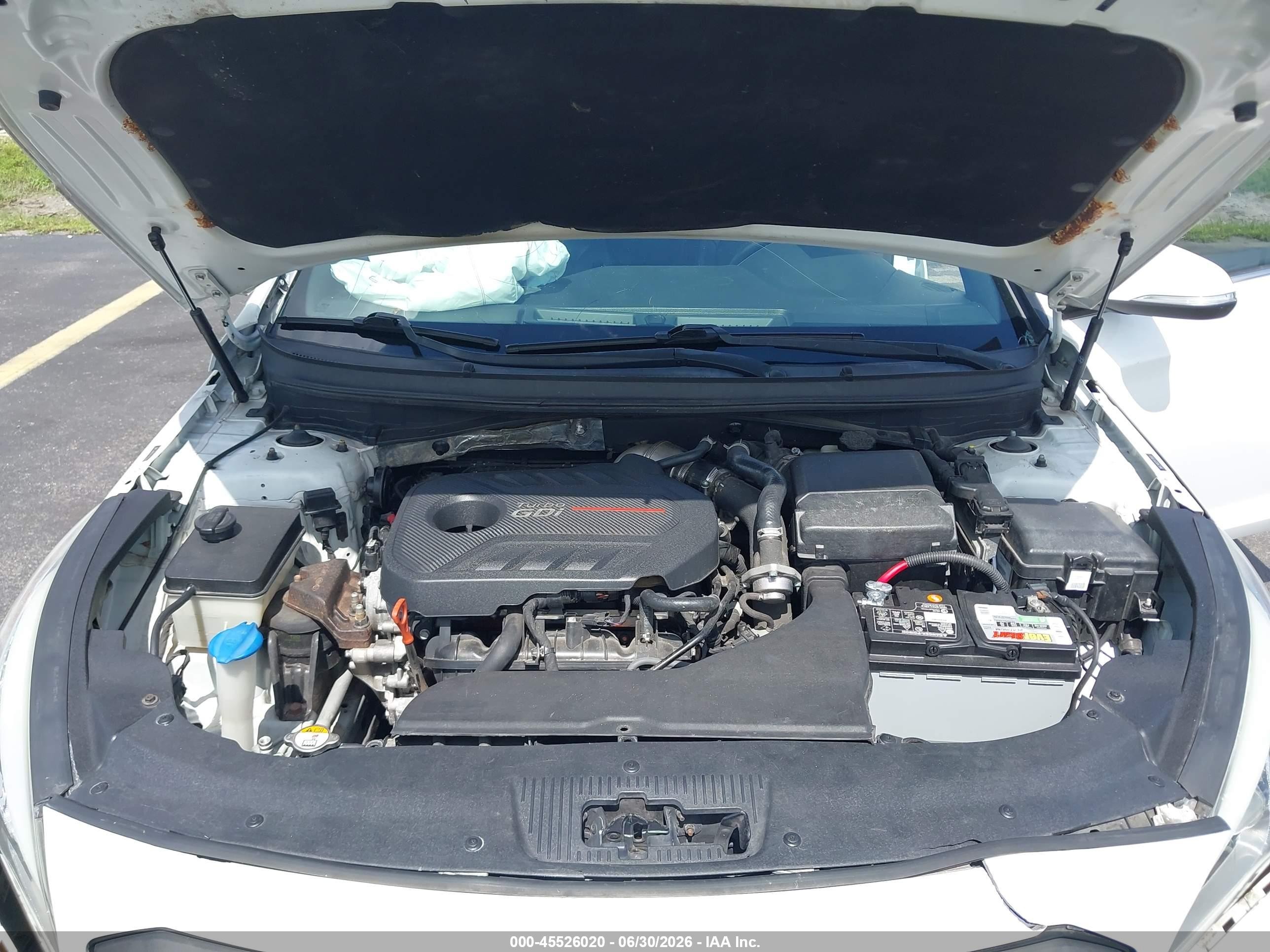 2015 Hyundai Sonata Sport 2.0t Белый vin: 5NPE34AB3FH178503