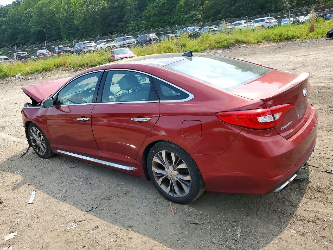 2015 Hyundai Sonata Limited 2.0t Red vin: 5NPE34AB3FH182633