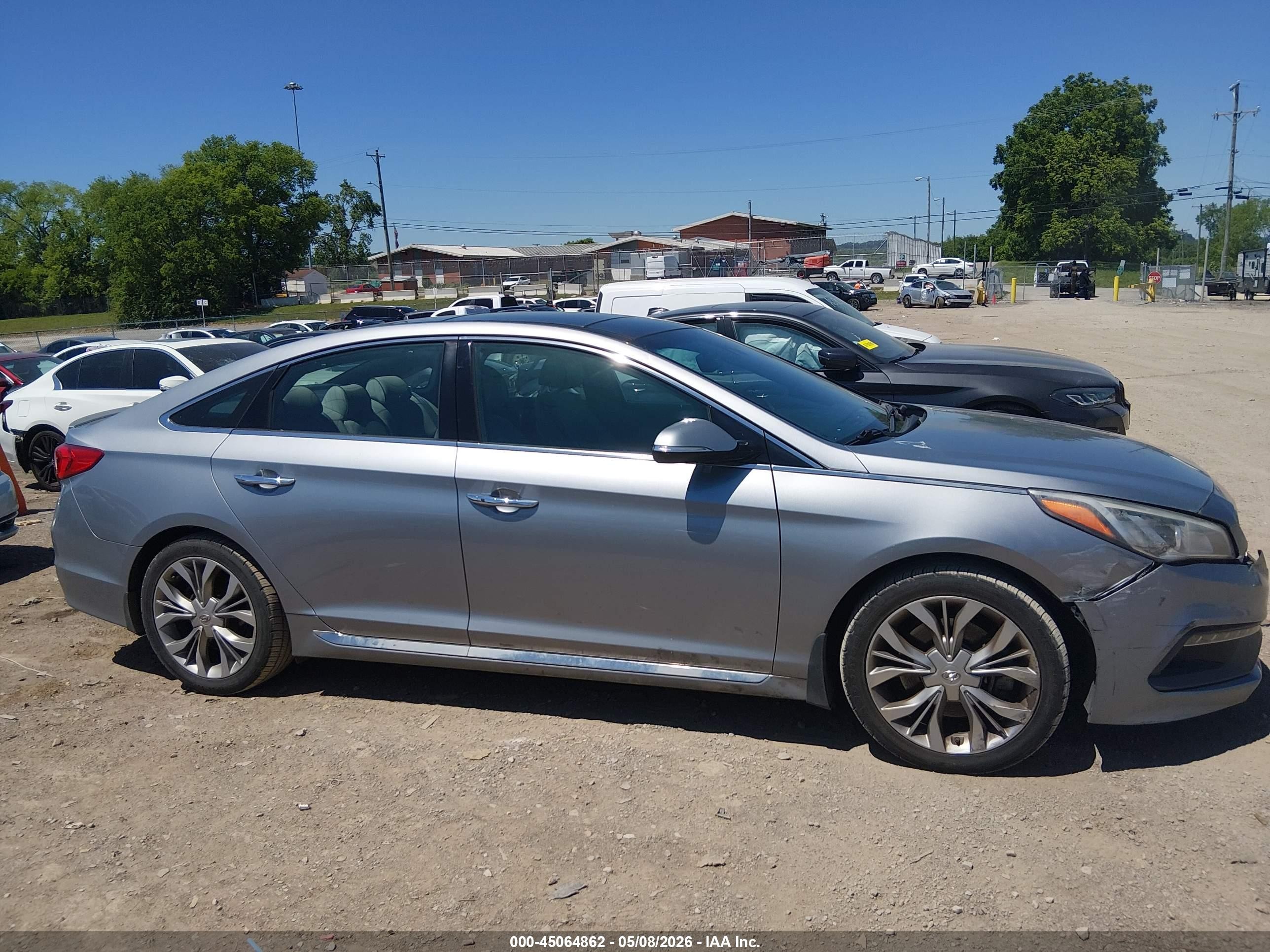 2015 Hyundai Sonata Limited 2.0t Gray vin: 5NPE34AB3FH210544