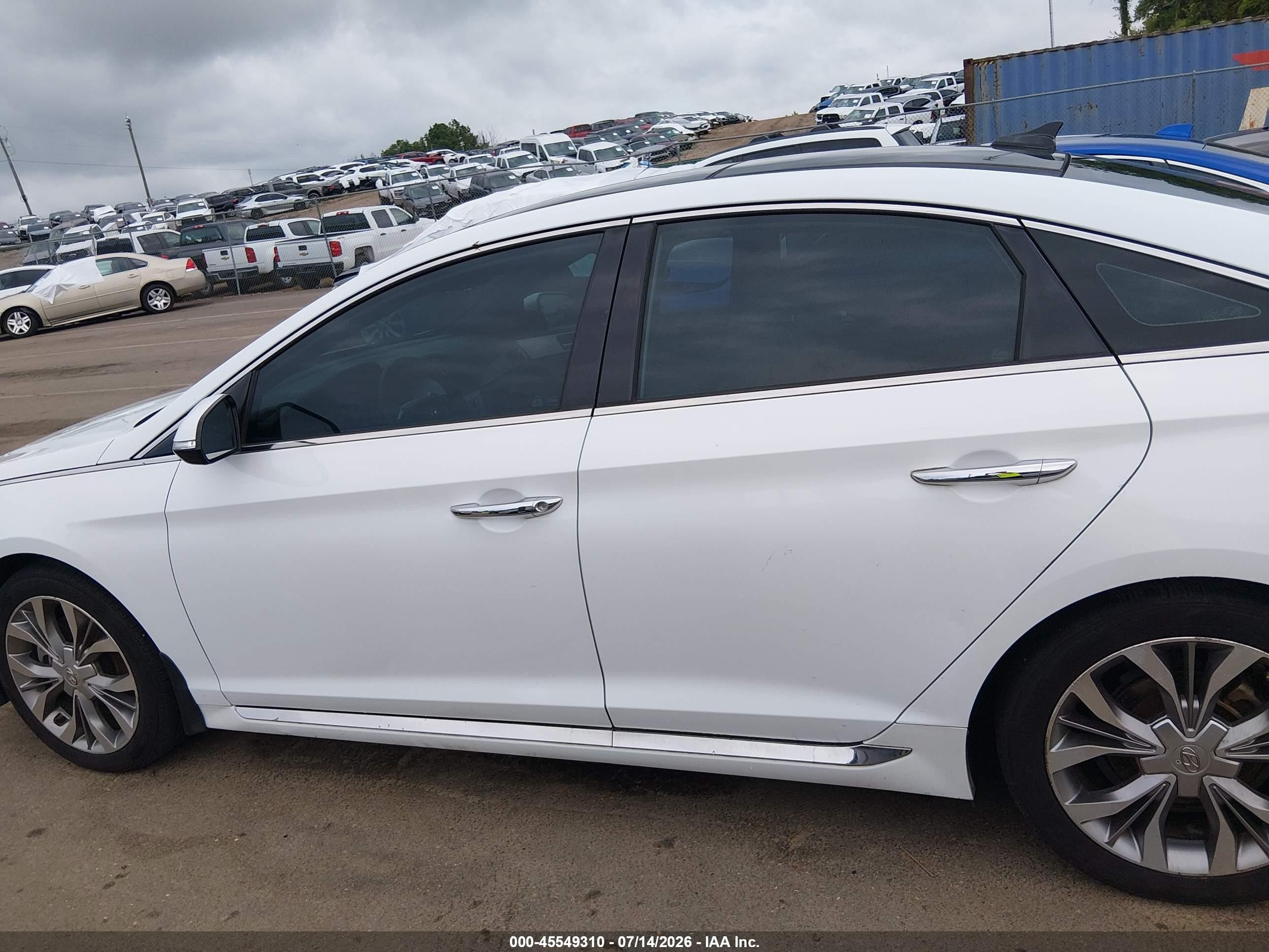2015 Hyundai Sonata Limited 2.0t White vin: 5NPE34AB3FH247500
