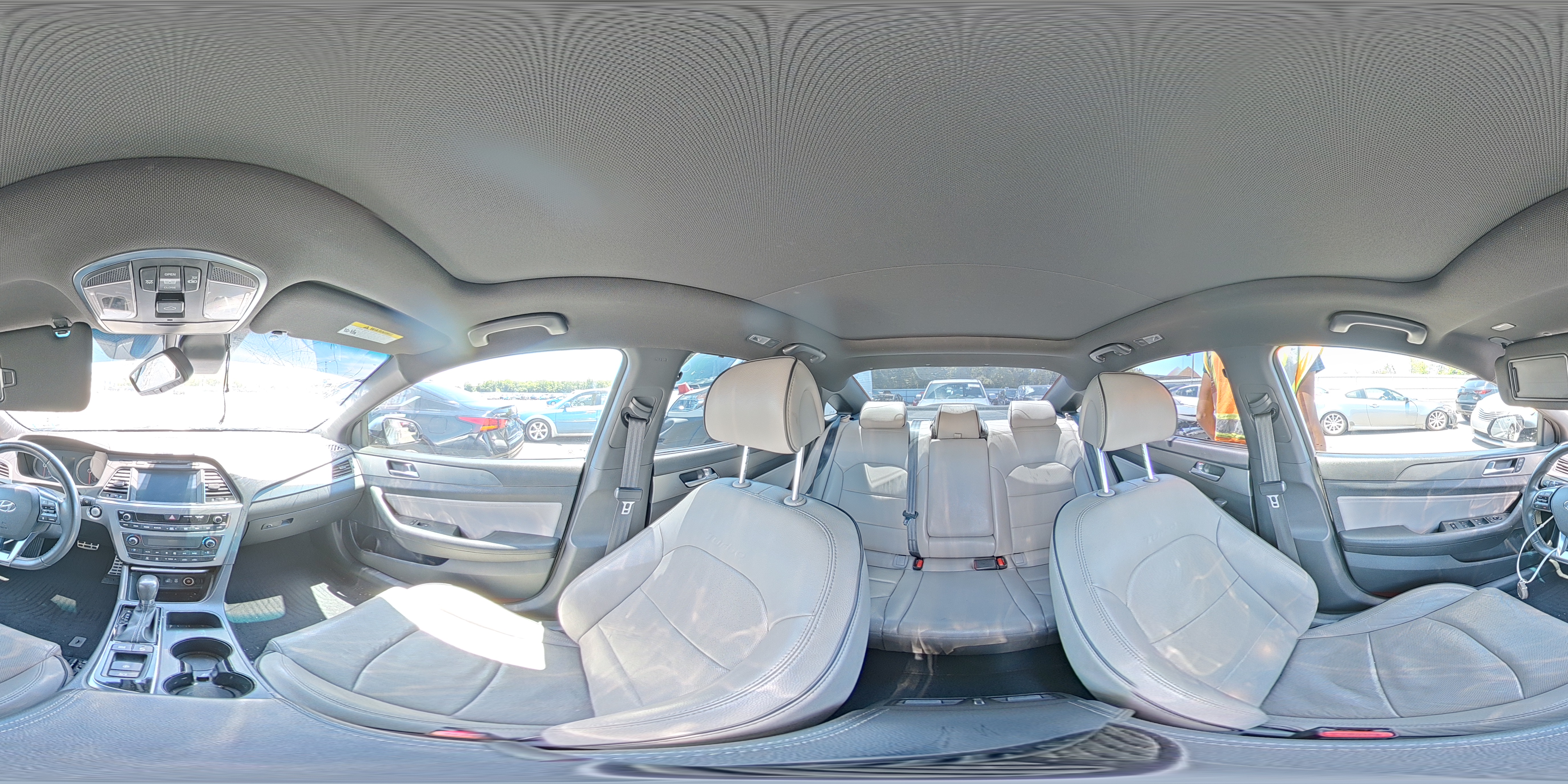 2015 Hyundai Sonata Sport 2.0t Silver vin: 5NPE34AB4FH041201