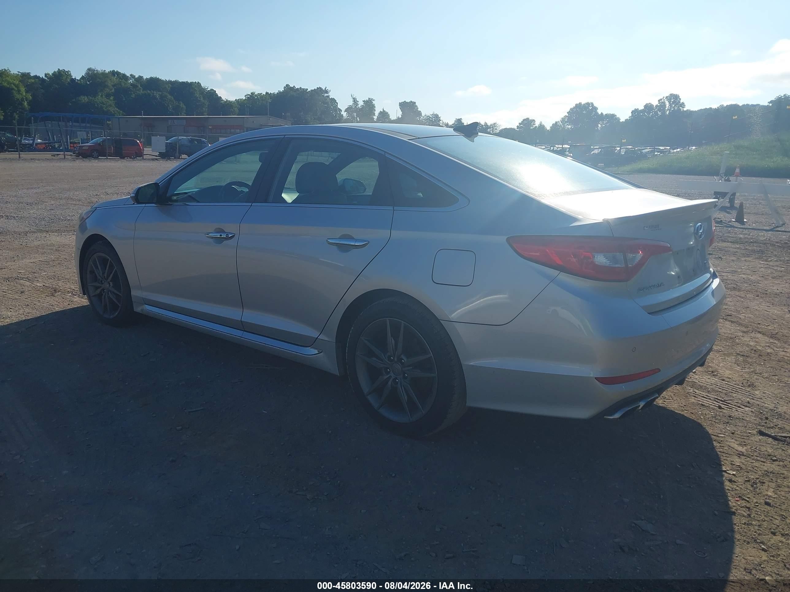 2015 Hyundai Sonata Sport 2.0t Gray vin: 5NPE34AB4FH059830