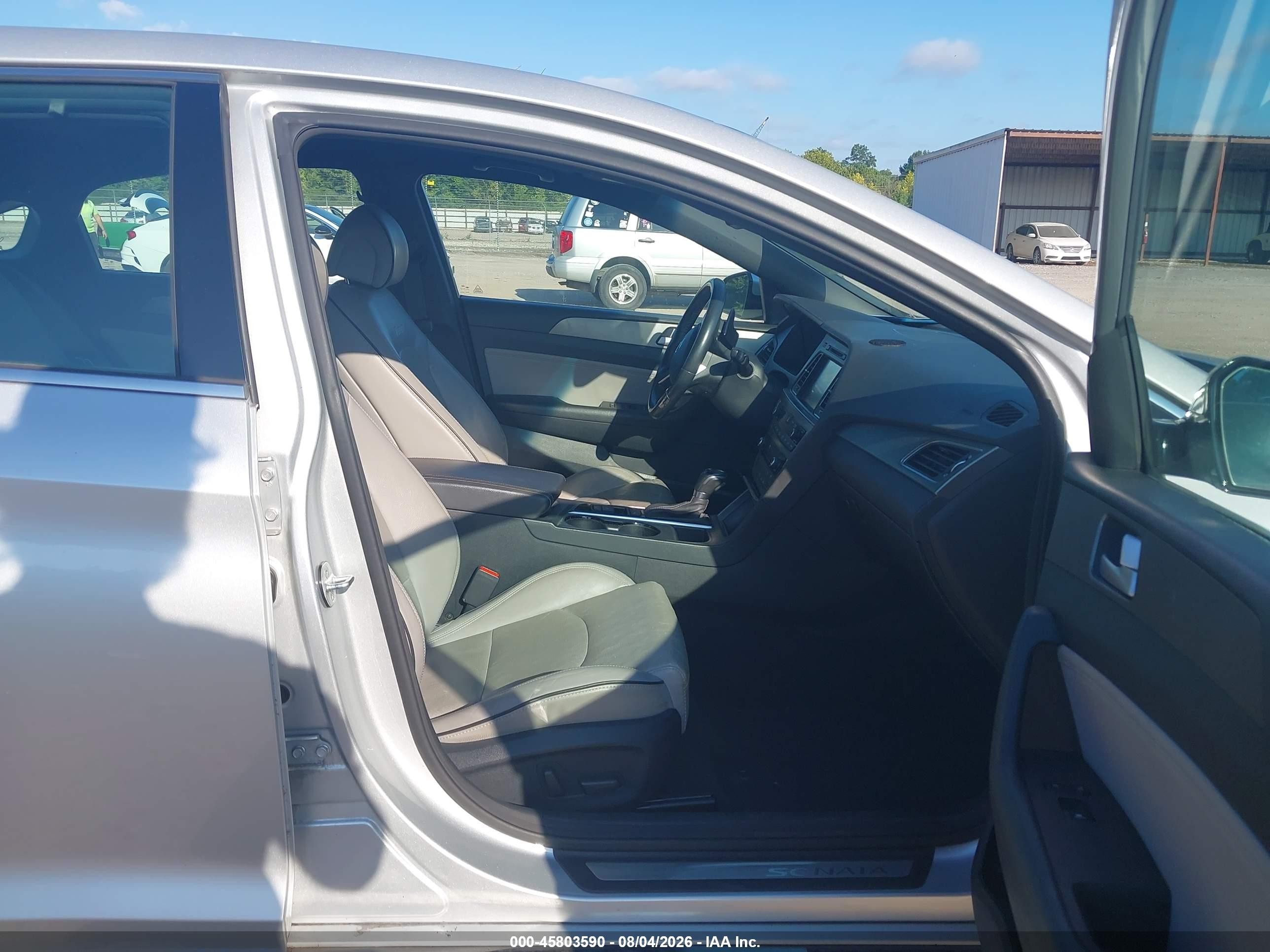 2015 Hyundai Sonata Sport 2.0t Gray vin: 5NPE34AB4FH059830