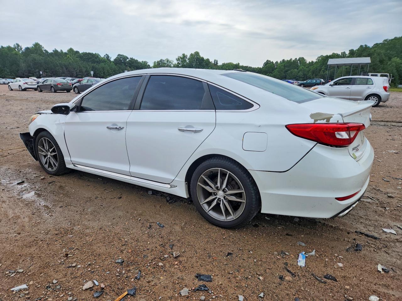 2015 Hyundai Sonata Sport 2.0t Белый vin: 5NPE34AB4FH110243