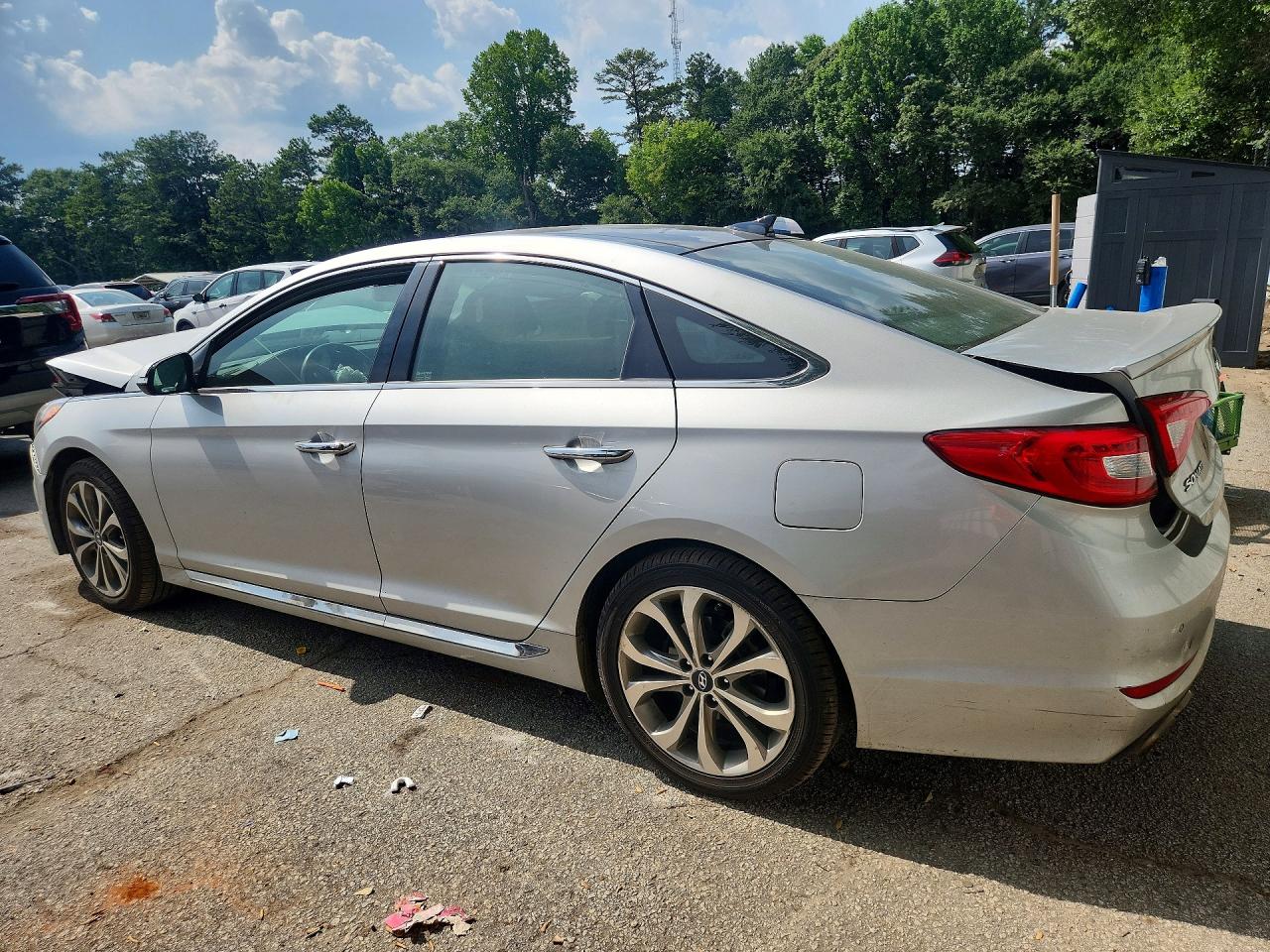 2015 Hyundai Sonata Limited 2.0t Silver vin: 5NPE34AB4FH125499