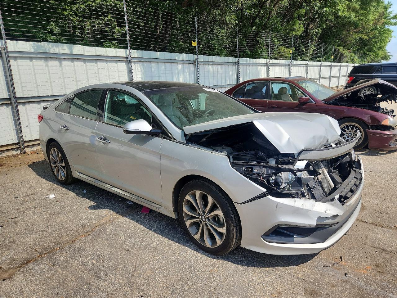 2015 Hyundai Sonata Limited 2.0t Silver vin: 5NPE34AB4FH125499