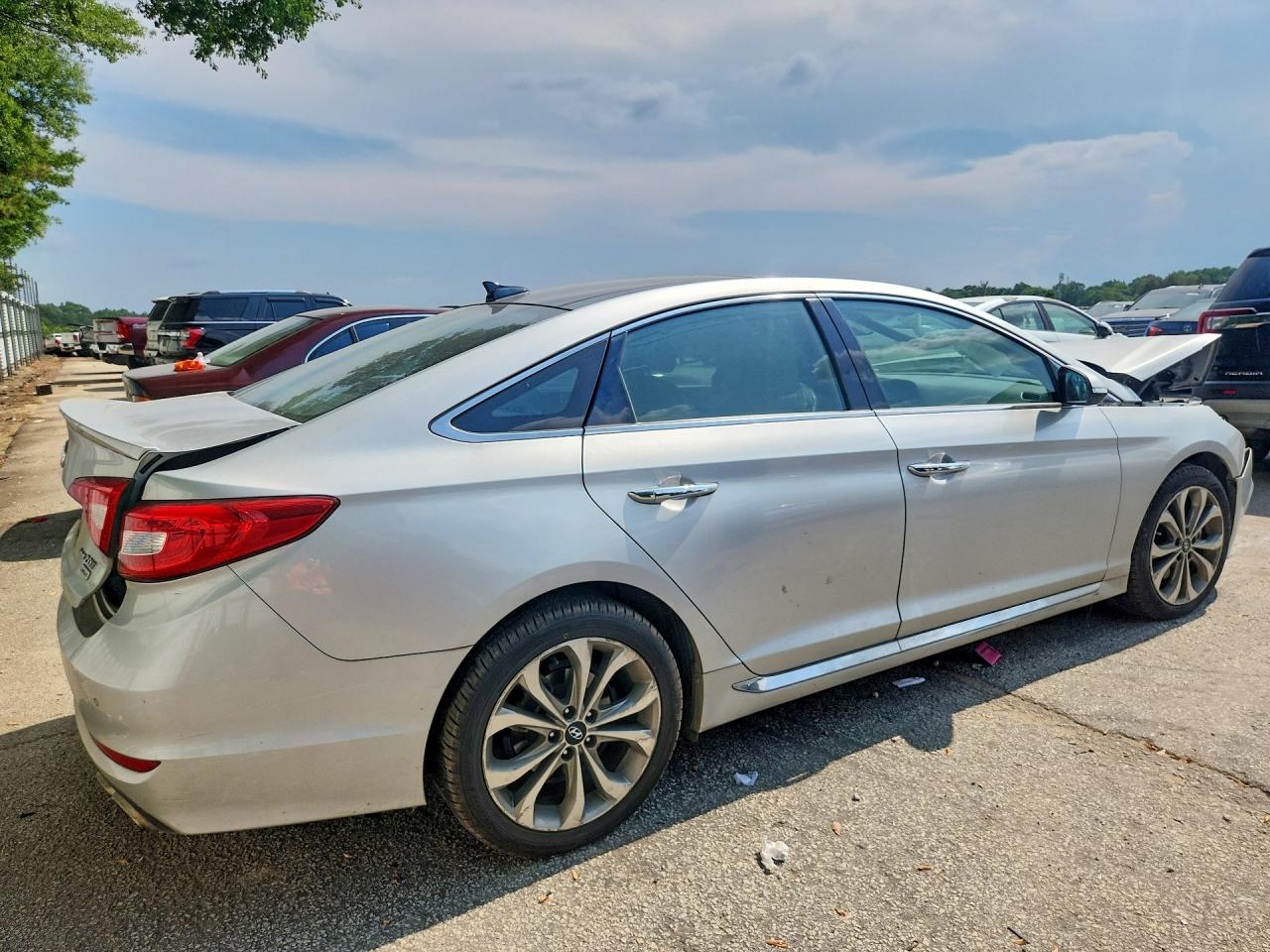 2015 Hyundai Sonata Limited 2.0t Silver vin: 5NPE34AB4FH125499