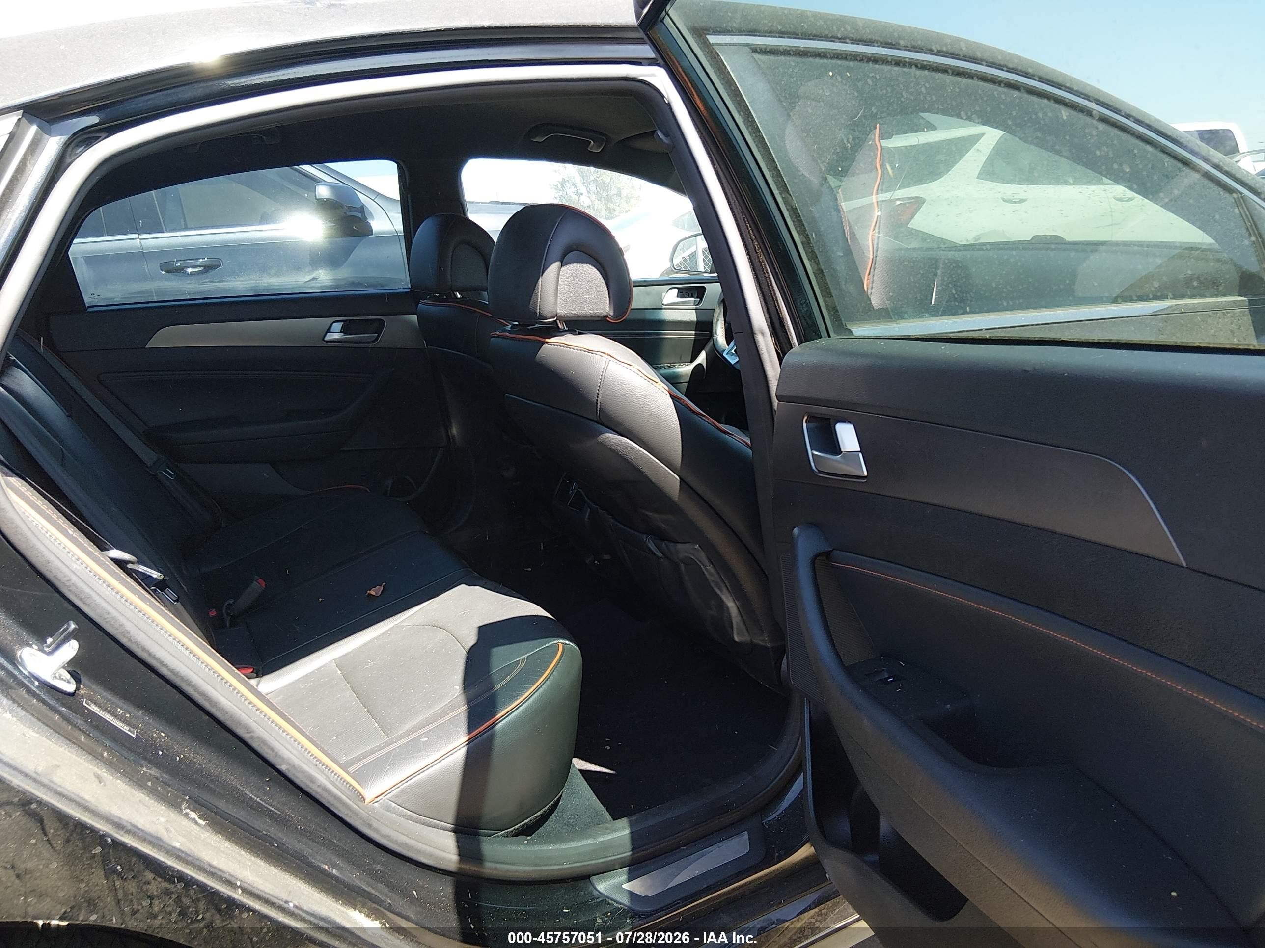 2015 Hyundai Sonata Sport 2.0t Black vin: 5NPE34AB4FH160740
