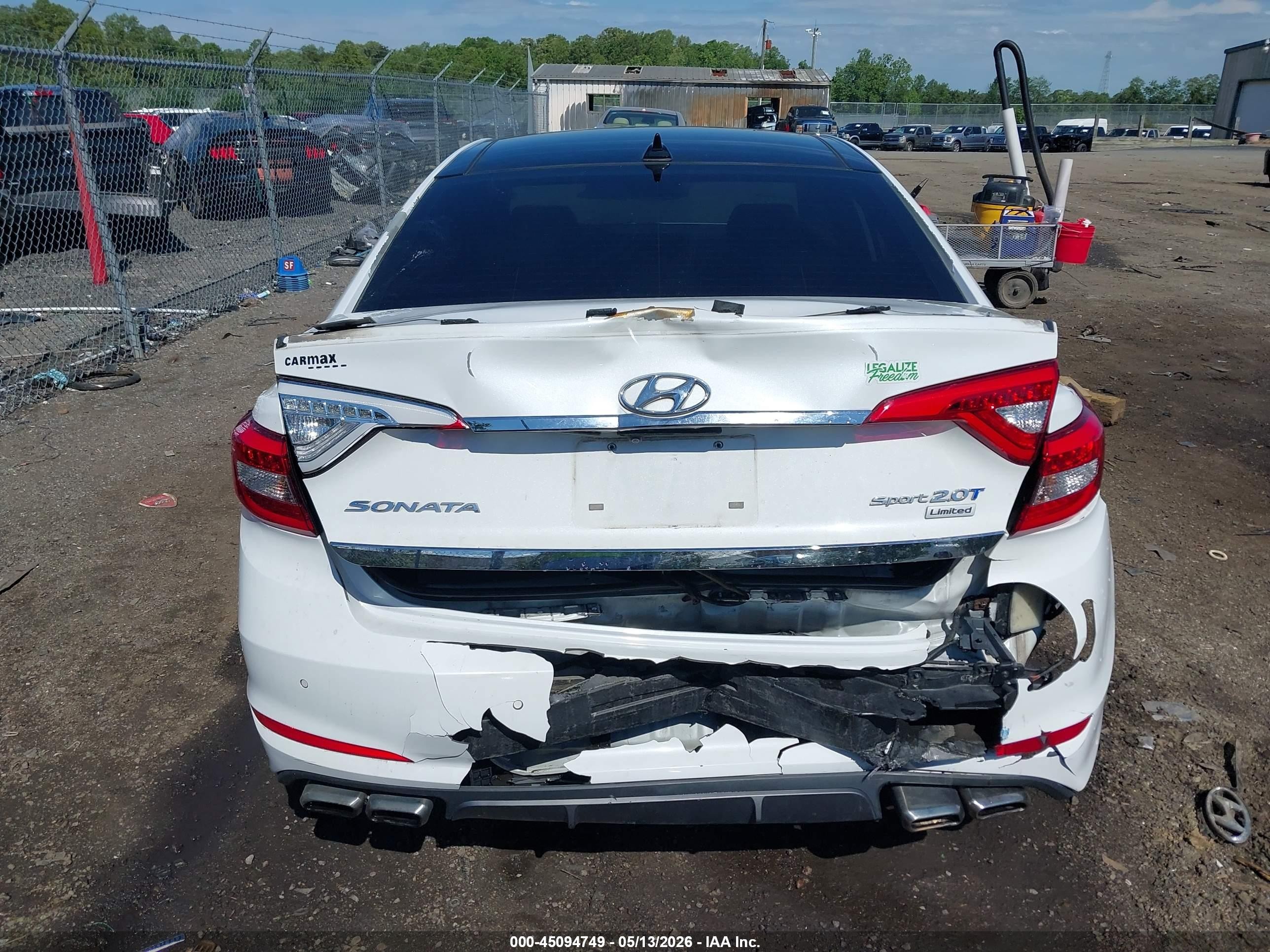 2015 Hyundai Sonata Limited 2.0t White vin: 5NPE34AB4FH180745