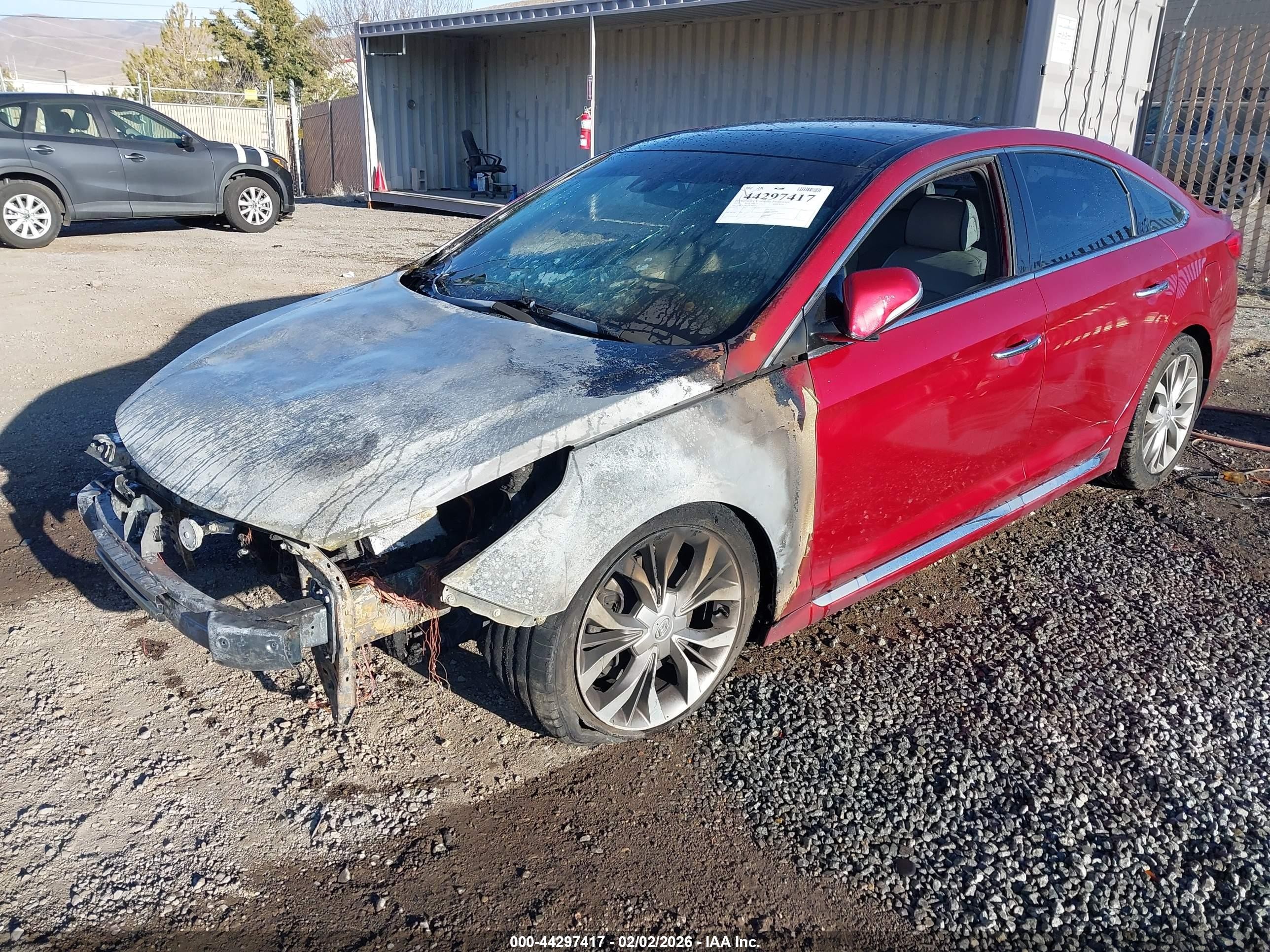 2015 Hyundai Sonata Limited 2.0t Red vin: 5NPE34AB4FH196606