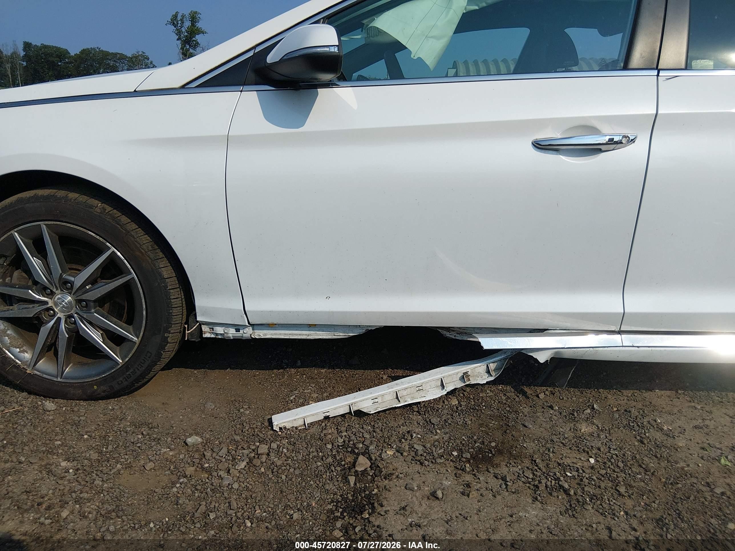 2015 Hyundai Sonata Sport 2.0t Белый vin: 5NPE34AB4FH245609