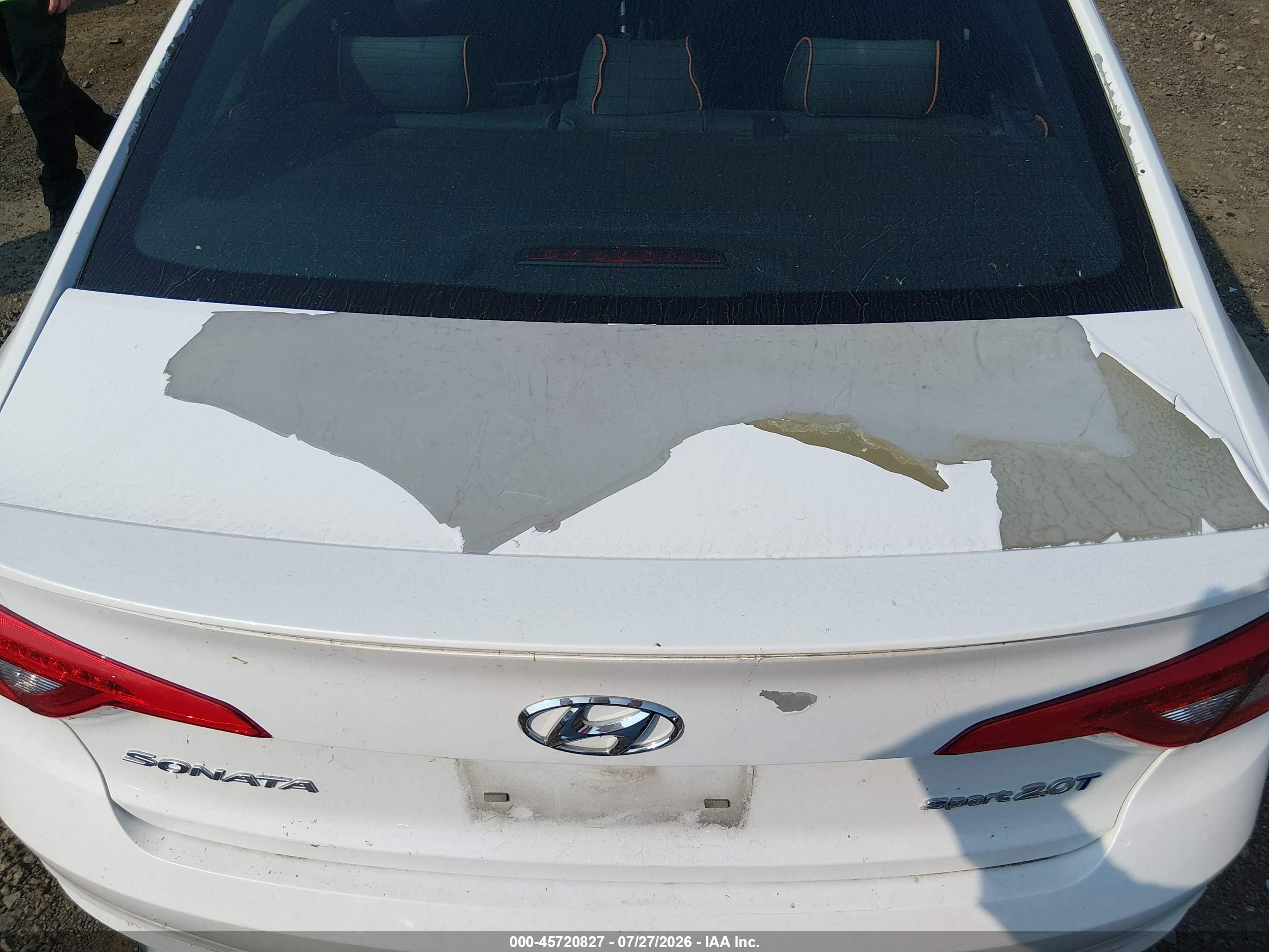 2015 Hyundai Sonata Sport 2.0t Белый vin: 5NPE34AB4FH245609