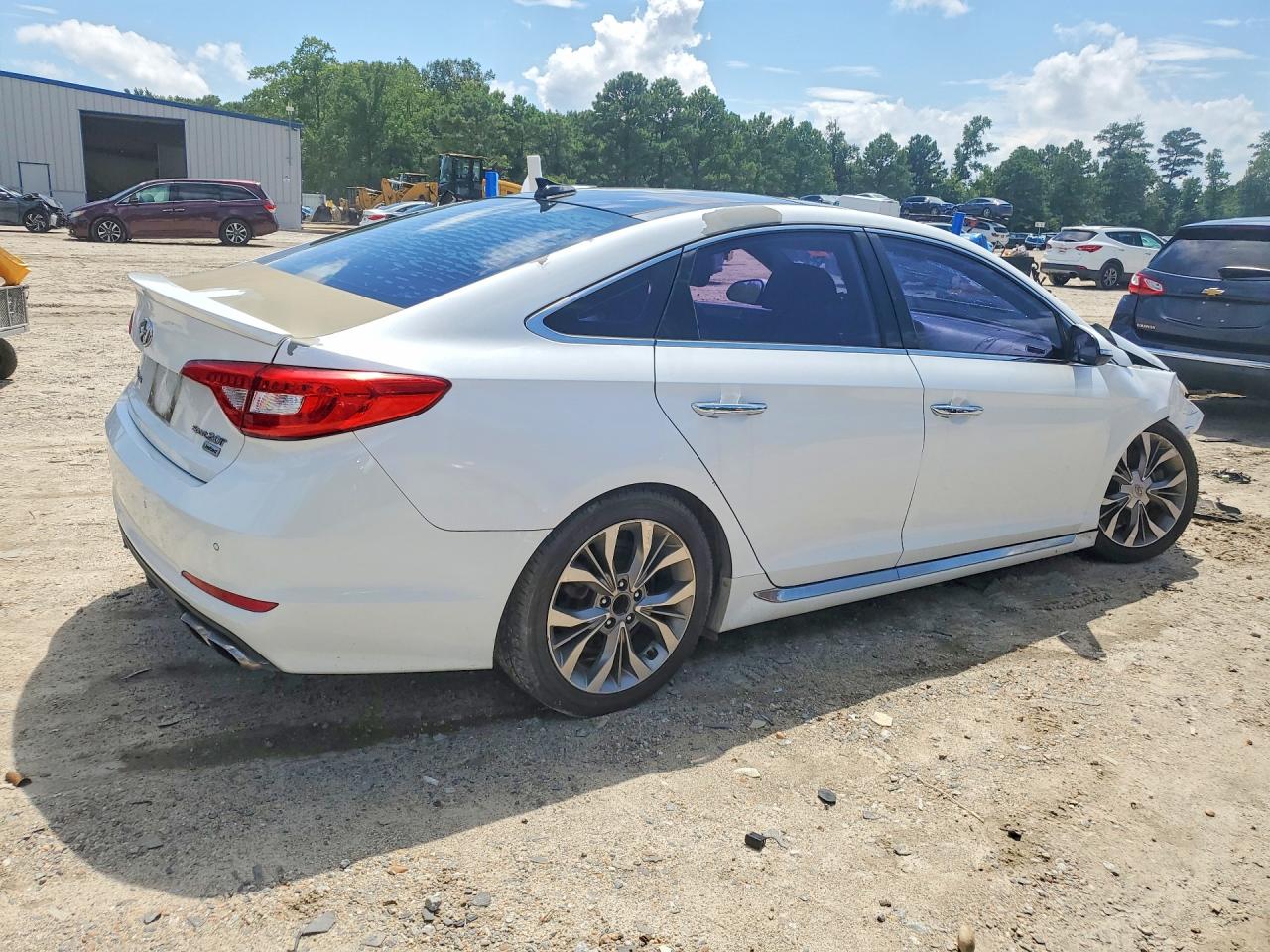 2015 Hyundai Sonata Limited 2.0t White vin: 5NPE34AB4FH249322