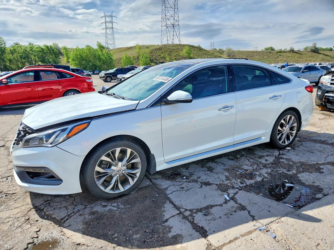 2015 Hyundai Sonata Limited 2.0t White vin: 5NPE34AB4FH255900