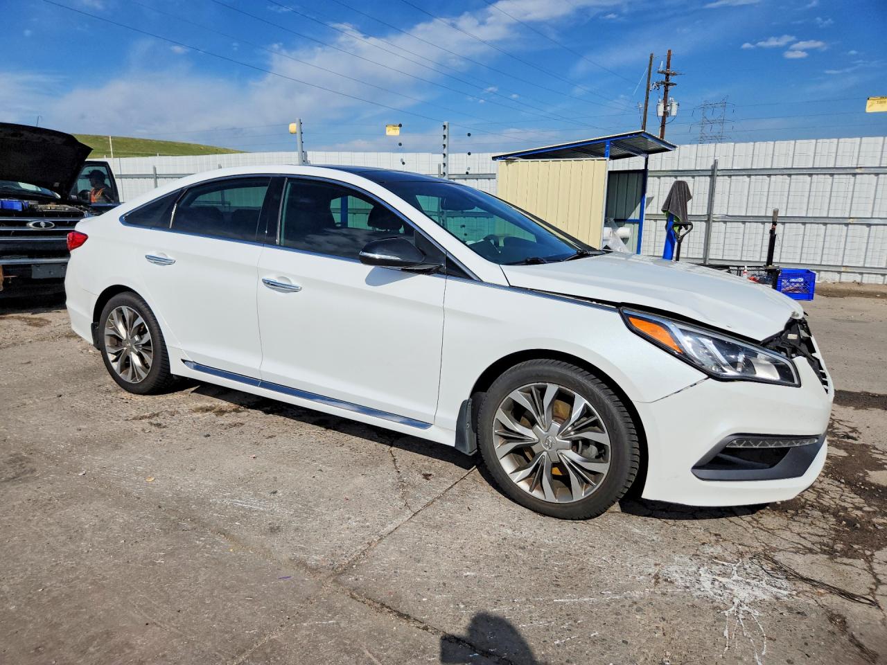 2015 Hyundai Sonata Limited 2.0t White vin: 5NPE34AB4FH255900