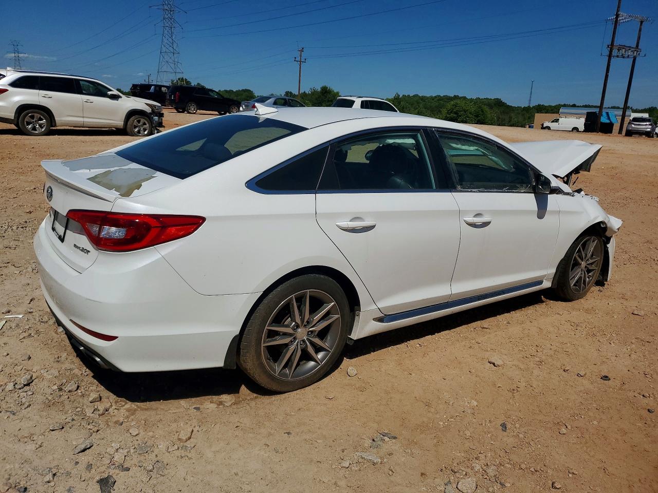 2017 Hyundai Sonata Sport 2.0t Белый vin: 5NPE34AB4HH445568