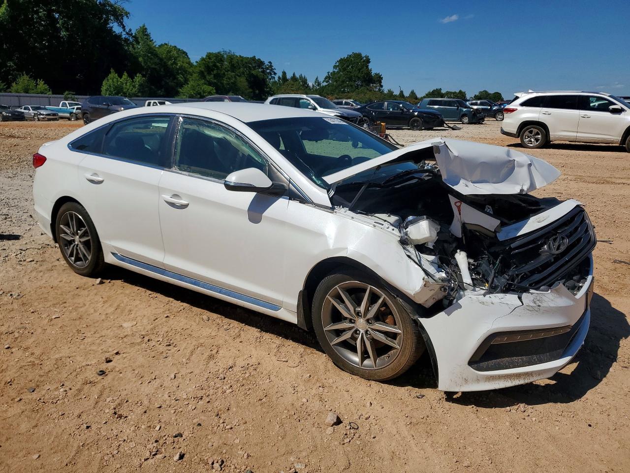 2017 Hyundai Sonata Sport 2.0t Белый vin: 5NPE34AB4HH445568