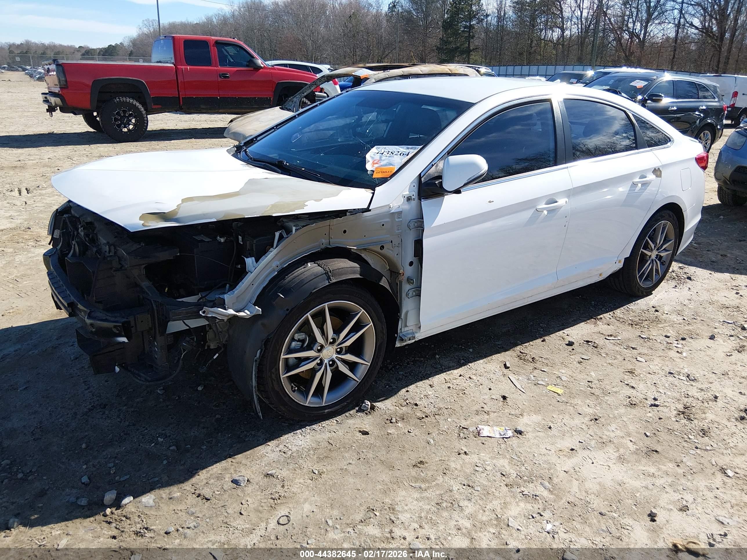 2017 Hyundai Sonata Sport 2.0t White vin: 5NPE34AB4HH465402