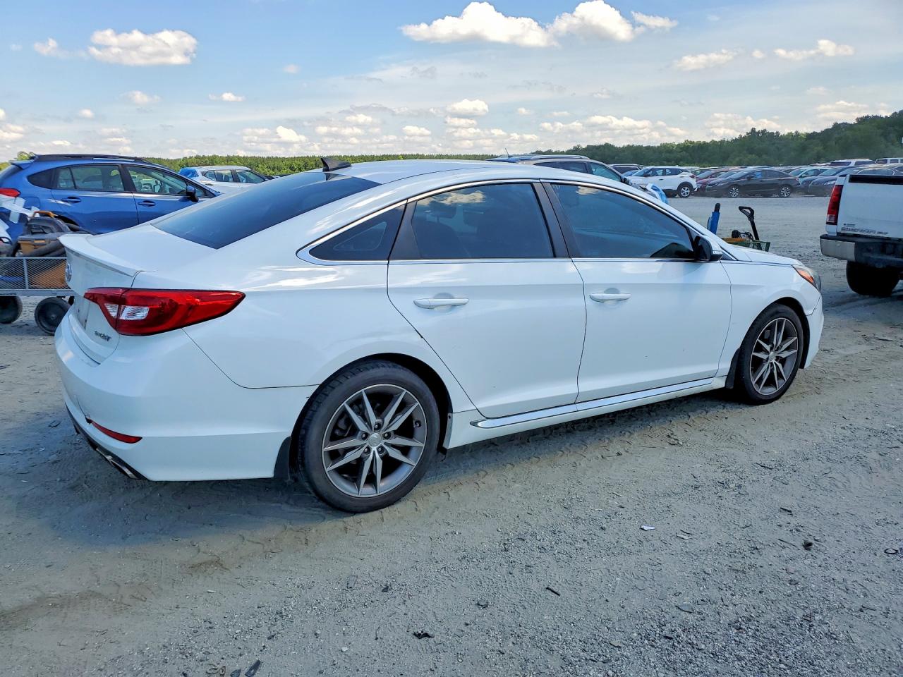 2017 Hyundai Sonata Sport 2.0t White vin: 5NPE34AB4HH571378
