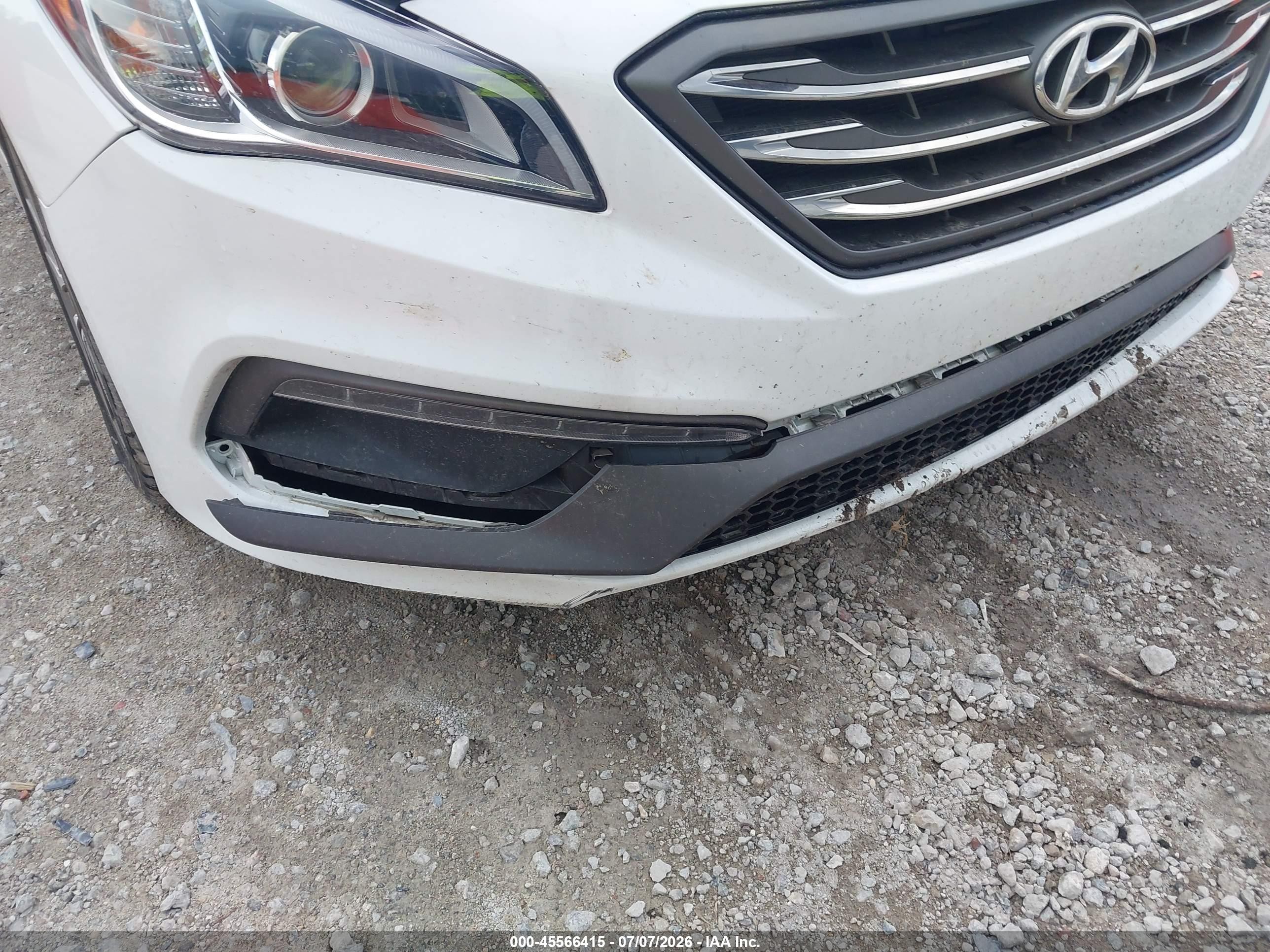 2015 Hyundai Sonata Sport 2.0t White vin: 5NPE34AB5FH037027