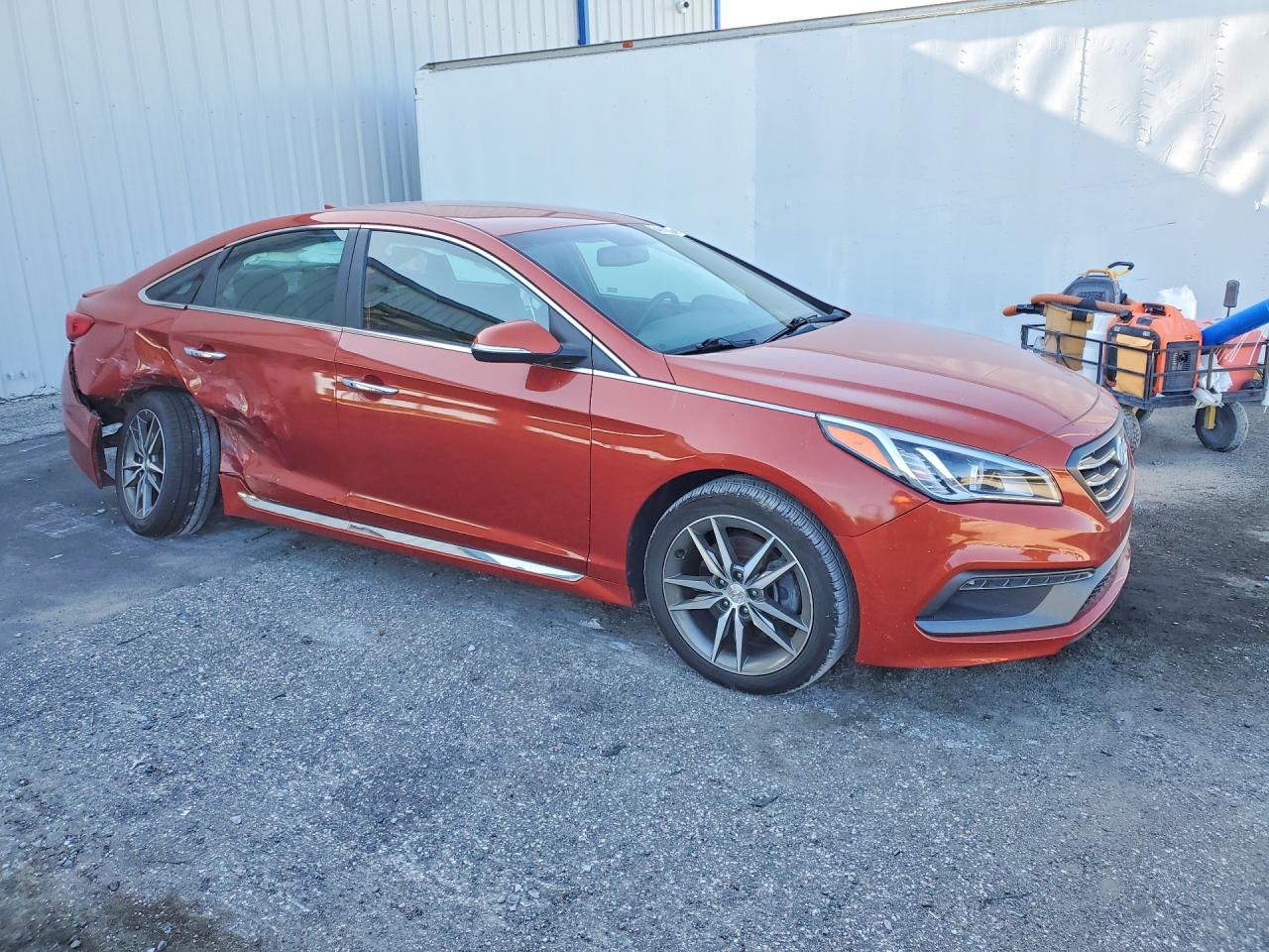 2015 Hyundai Sonata Sport 2.0t Red vin: 5NPE34AB5FH048898