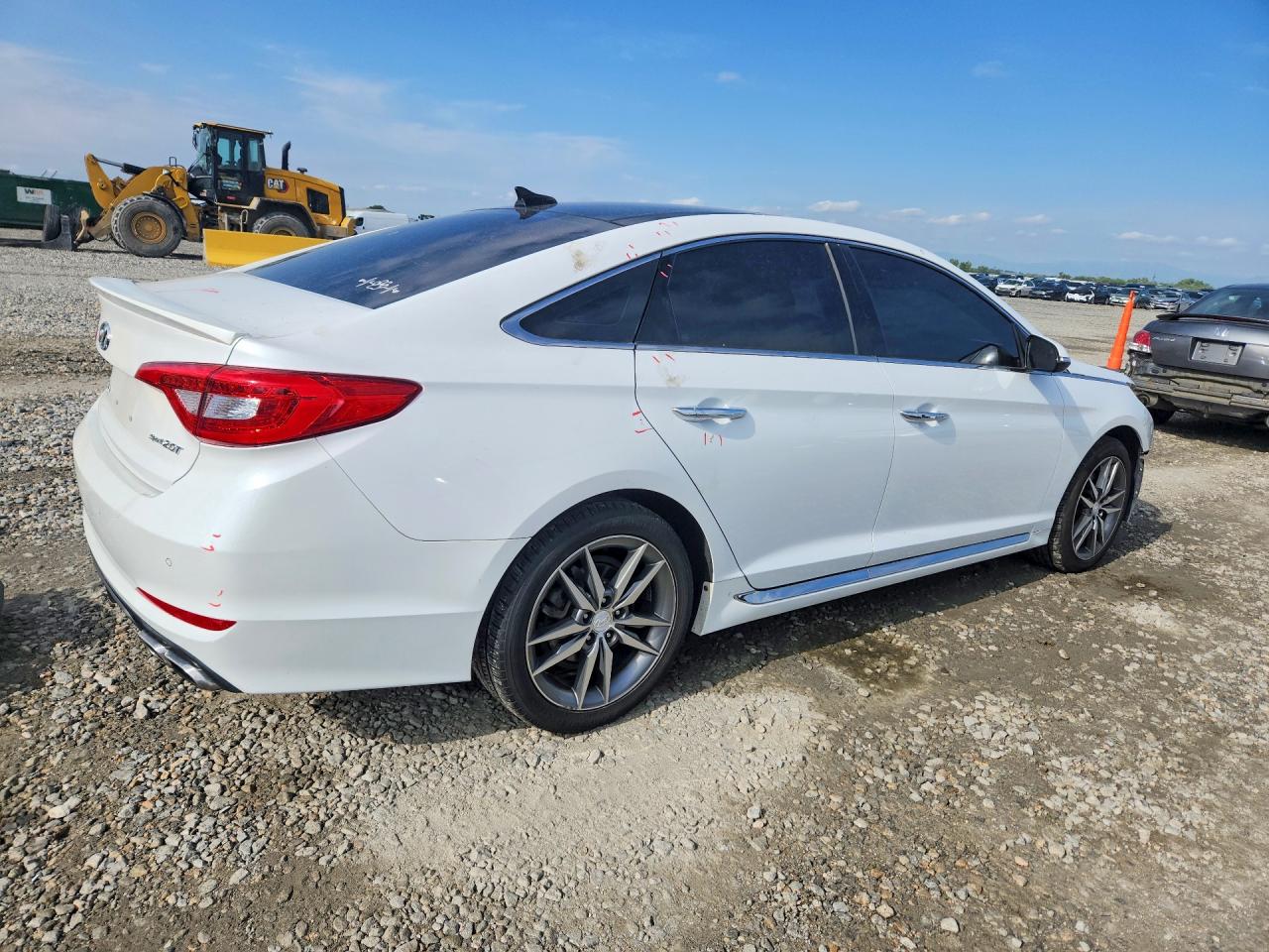 2015 Hyundai Sonata Sport 2.0t White vin: 5NPE34AB5FH079763
