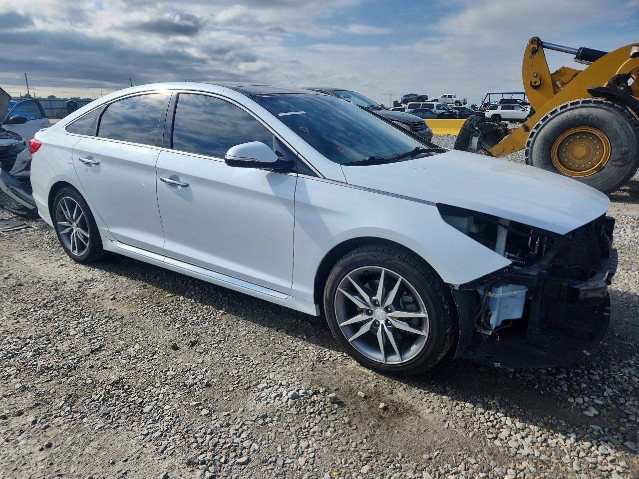 2015 Hyundai Sonata Sport 2.0t White vin: 5NPE34AB5FH079763