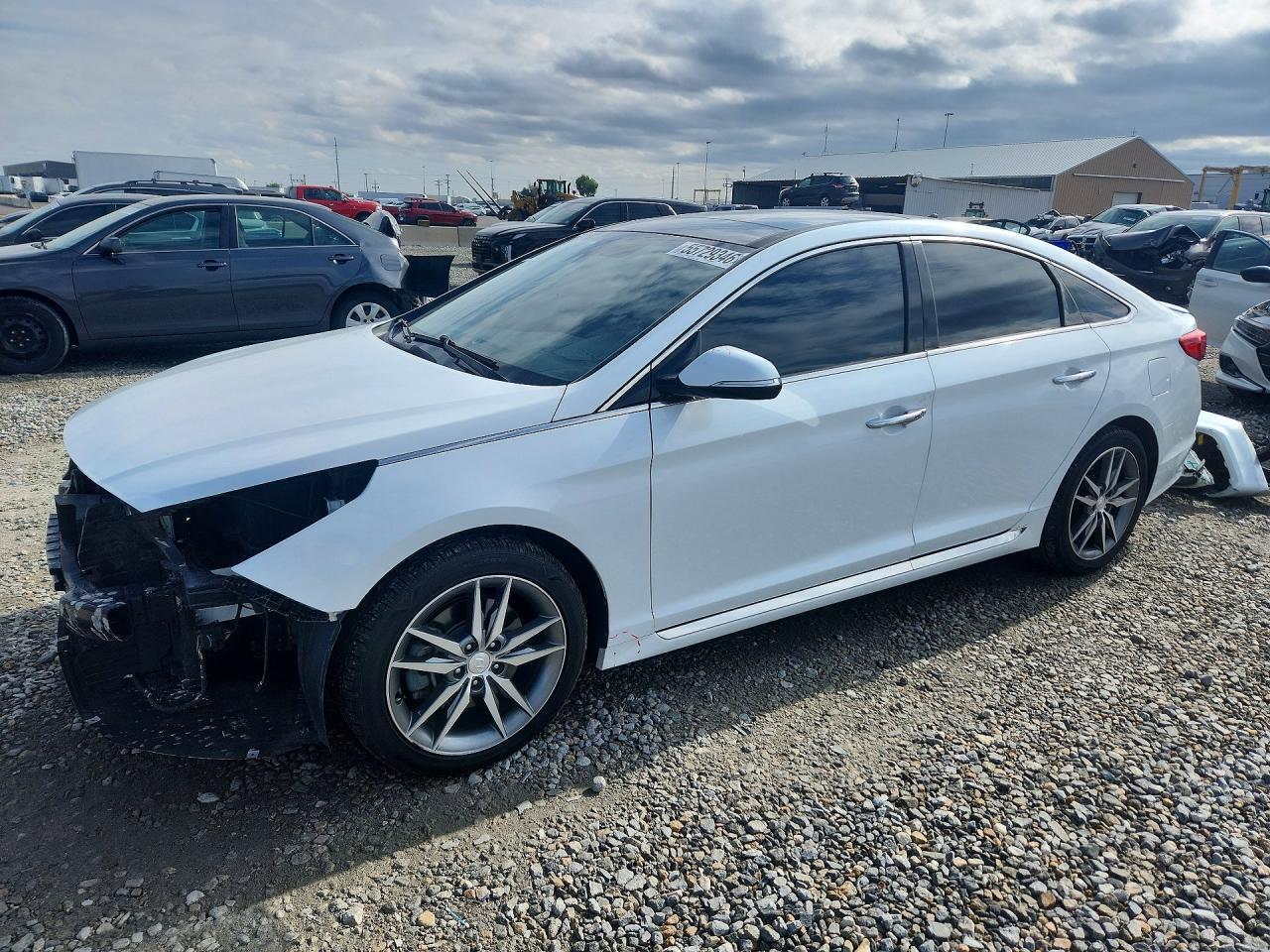 2015 Hyundai Sonata Sport 2.0t White vin: 5NPE34AB5FH079763