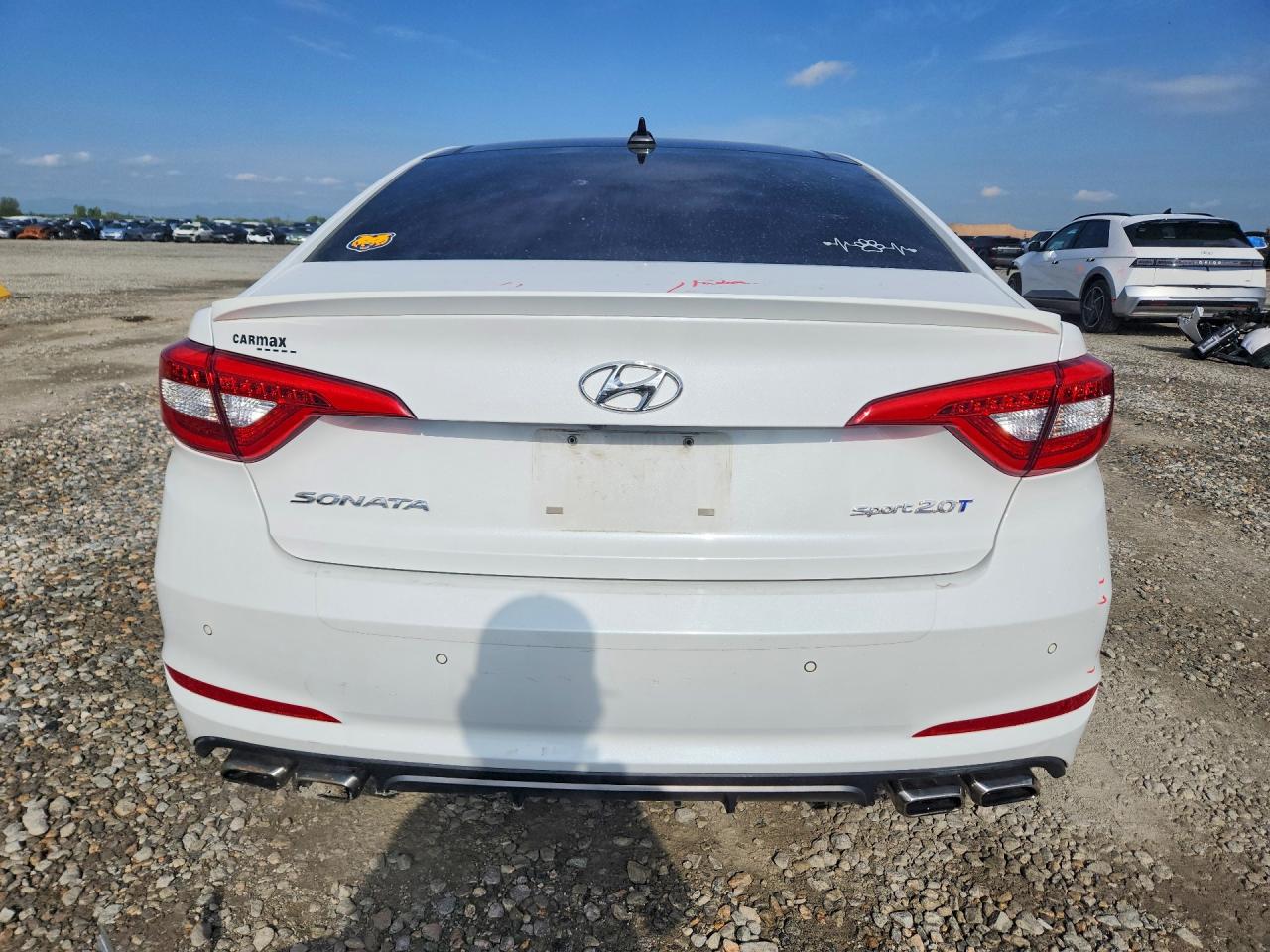 2015 Hyundai Sonata Sport 2.0t White vin: 5NPE34AB5FH079763