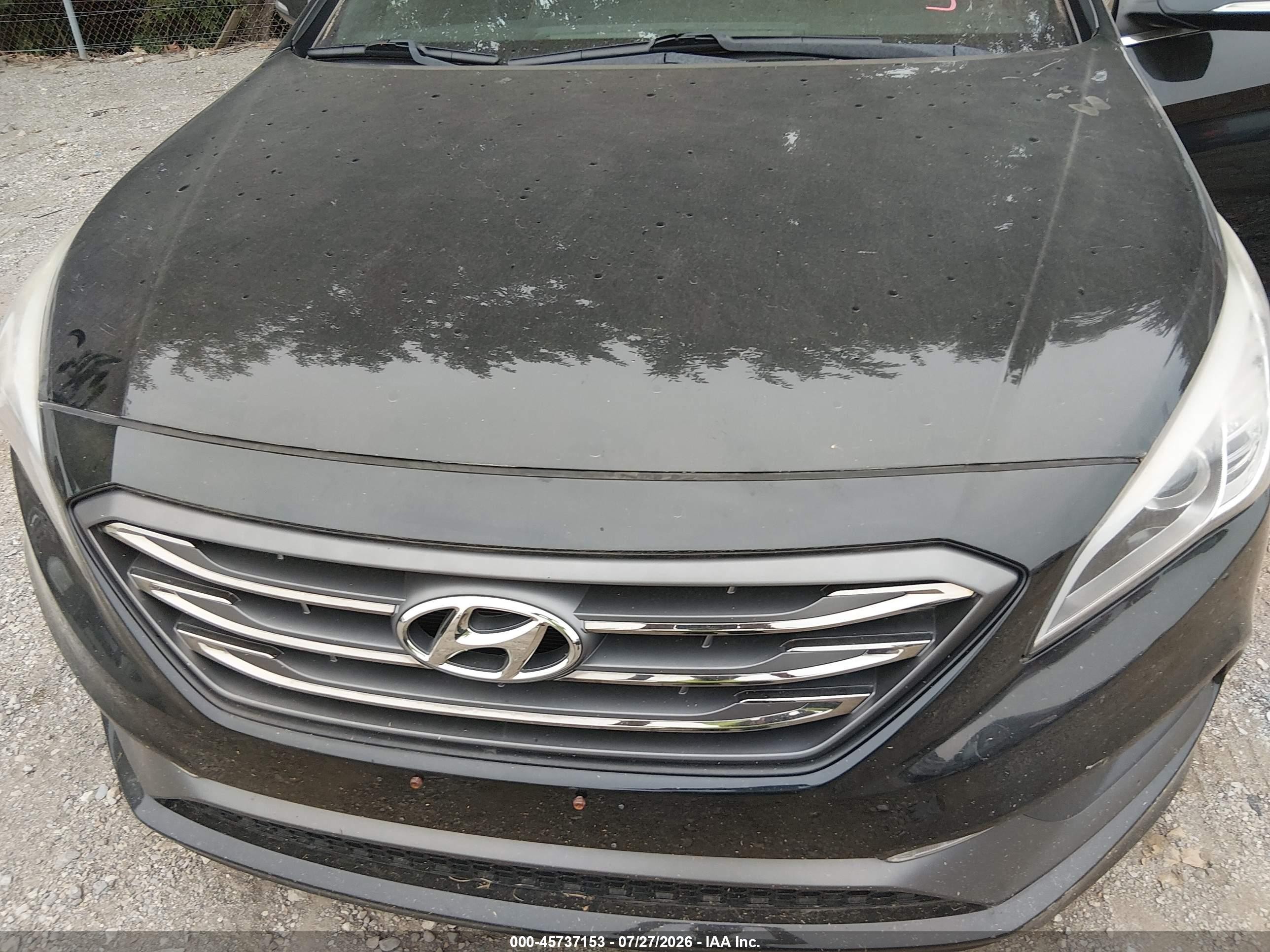 2015 Hyundai Sonata Sport 2.0t Black vin: 5NPE34AB5FH092464