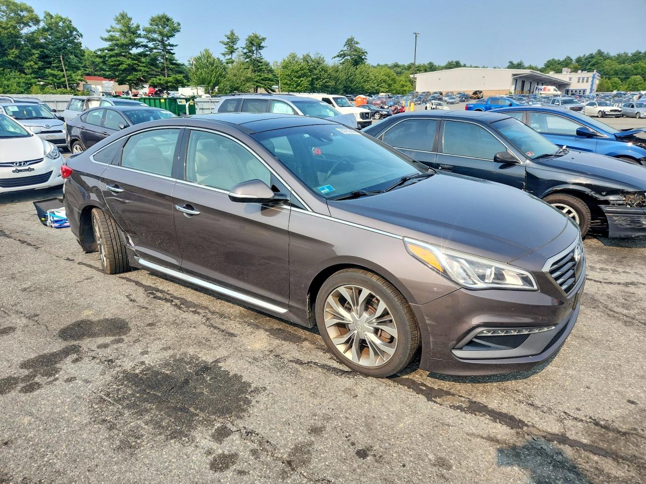 2015 Hyundai Sonata Limited 2.0t Gray vin: 5NPE34AB5FH125060