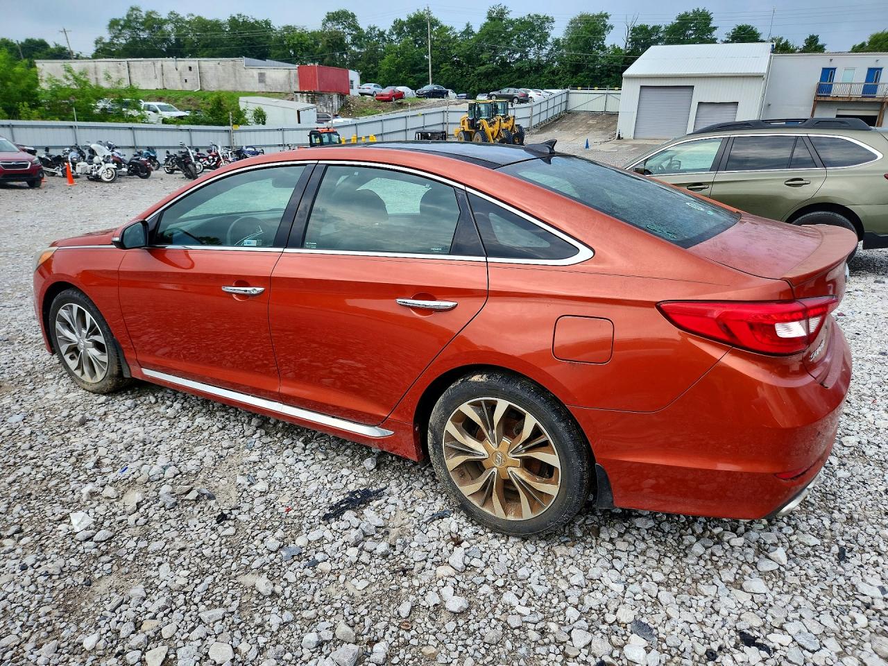 2015 Hyundai Sonata Limited 2.0t Orange vin: 5NPE34AB5FH135488