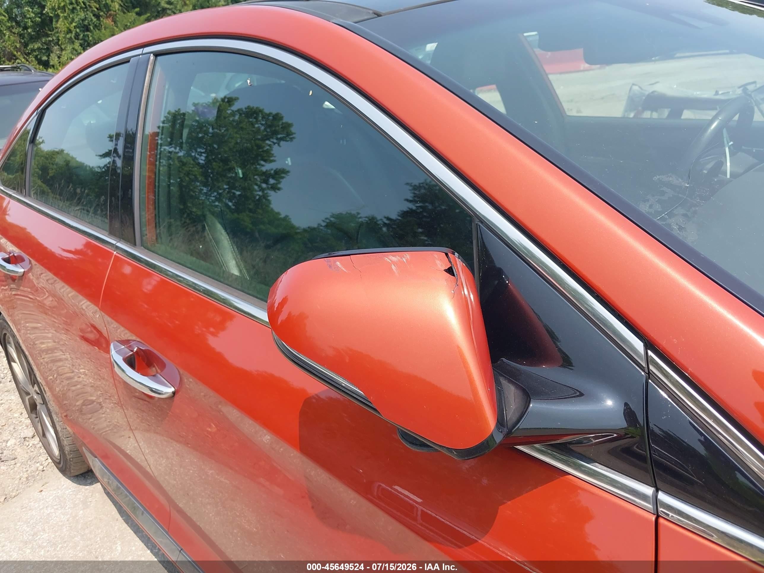 2015 Hyundai Sonata Limited 2.0t Orange vin: 5NPE34AB5FH190488